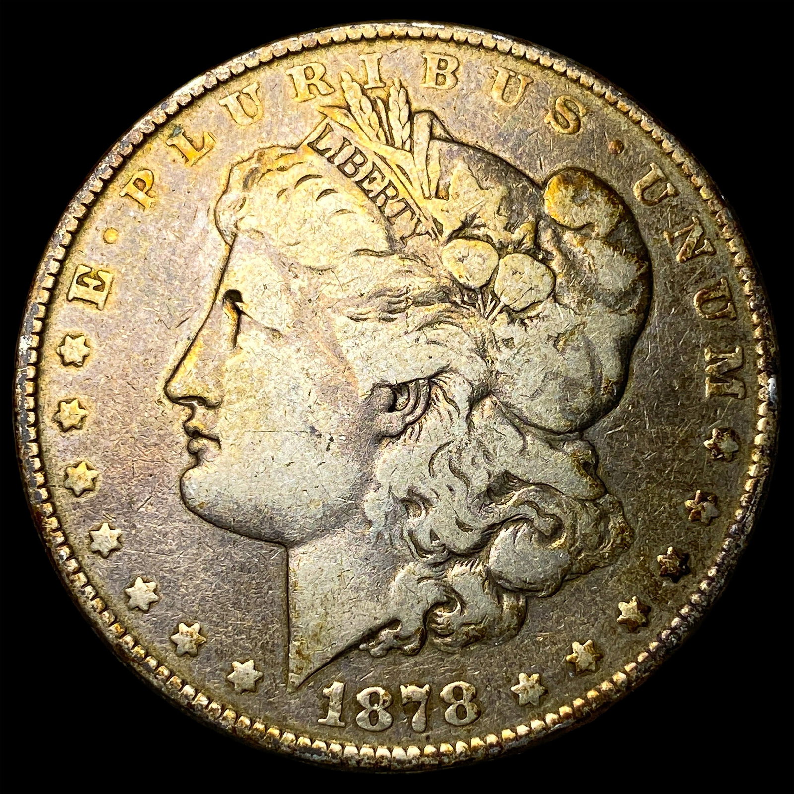 1878 Silver Morgan Dollar LIGHTLY CIRCULATED: 1878 Silver Morgan Dollar LIGHTLY CIRCULATED