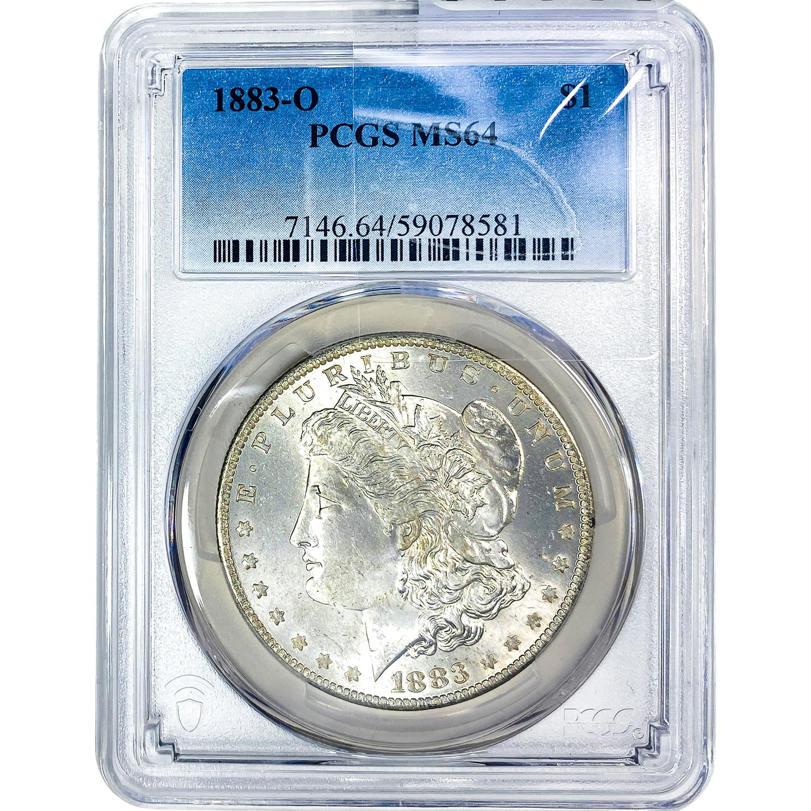 1883-O Morgan Silver Dollar PCGS MS64: 1883-O Morgan Silver Dollar PCGS MS64