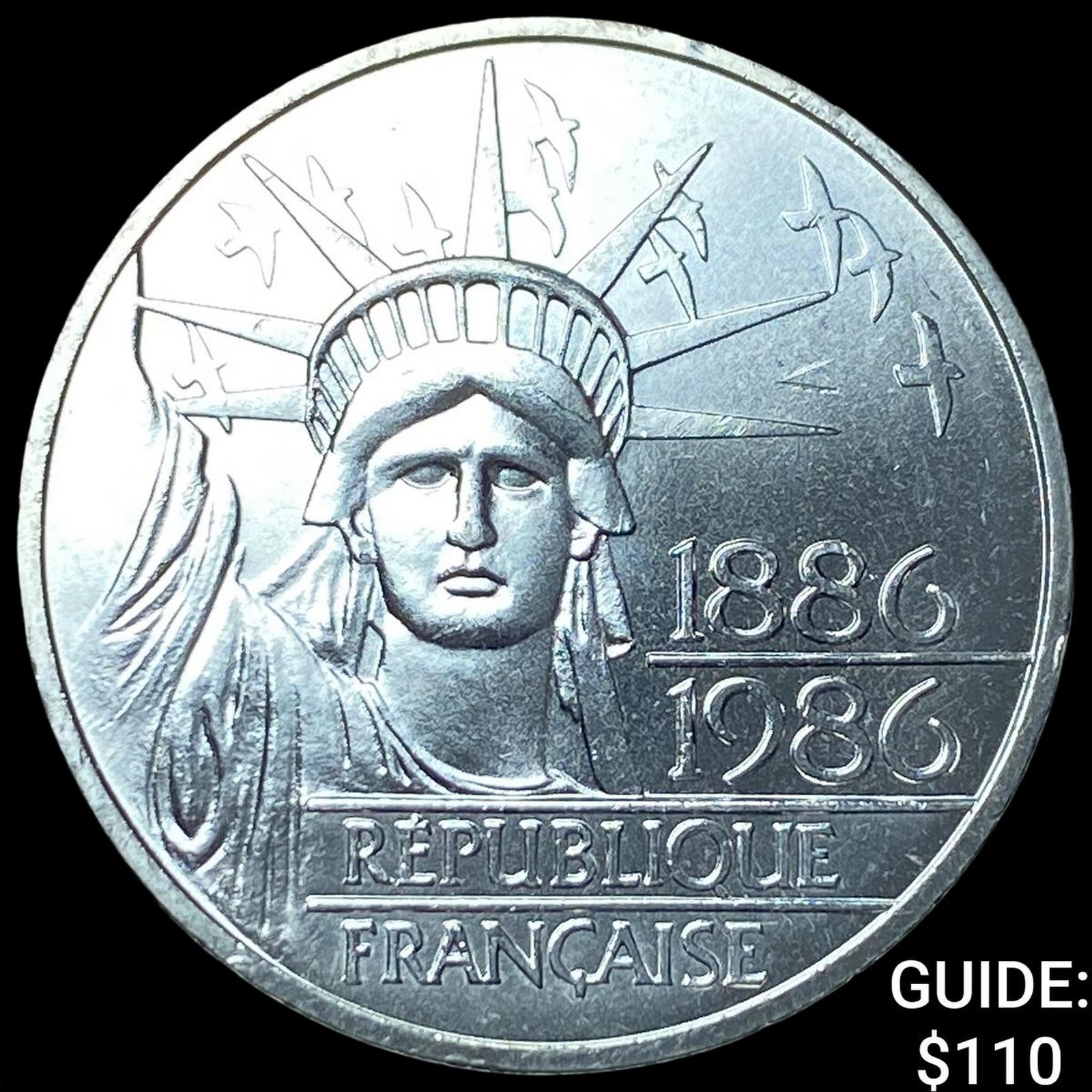 1986 France Silver 100 Francs: 1986 France Silver 100 Francs