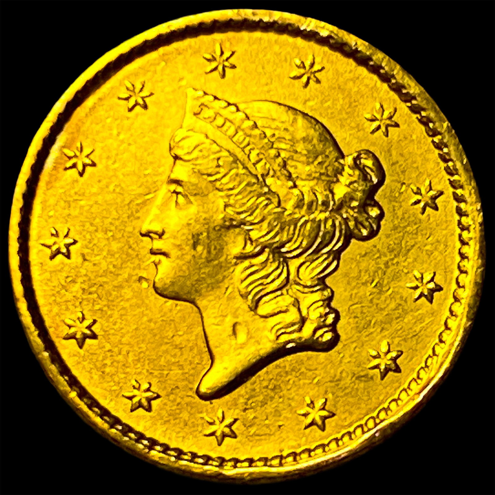 1852 Gold $1 Liberty Head Type 1 CHOICE AU: 1852 Gold $1 Liberty Head Type 1 CHOICE AU