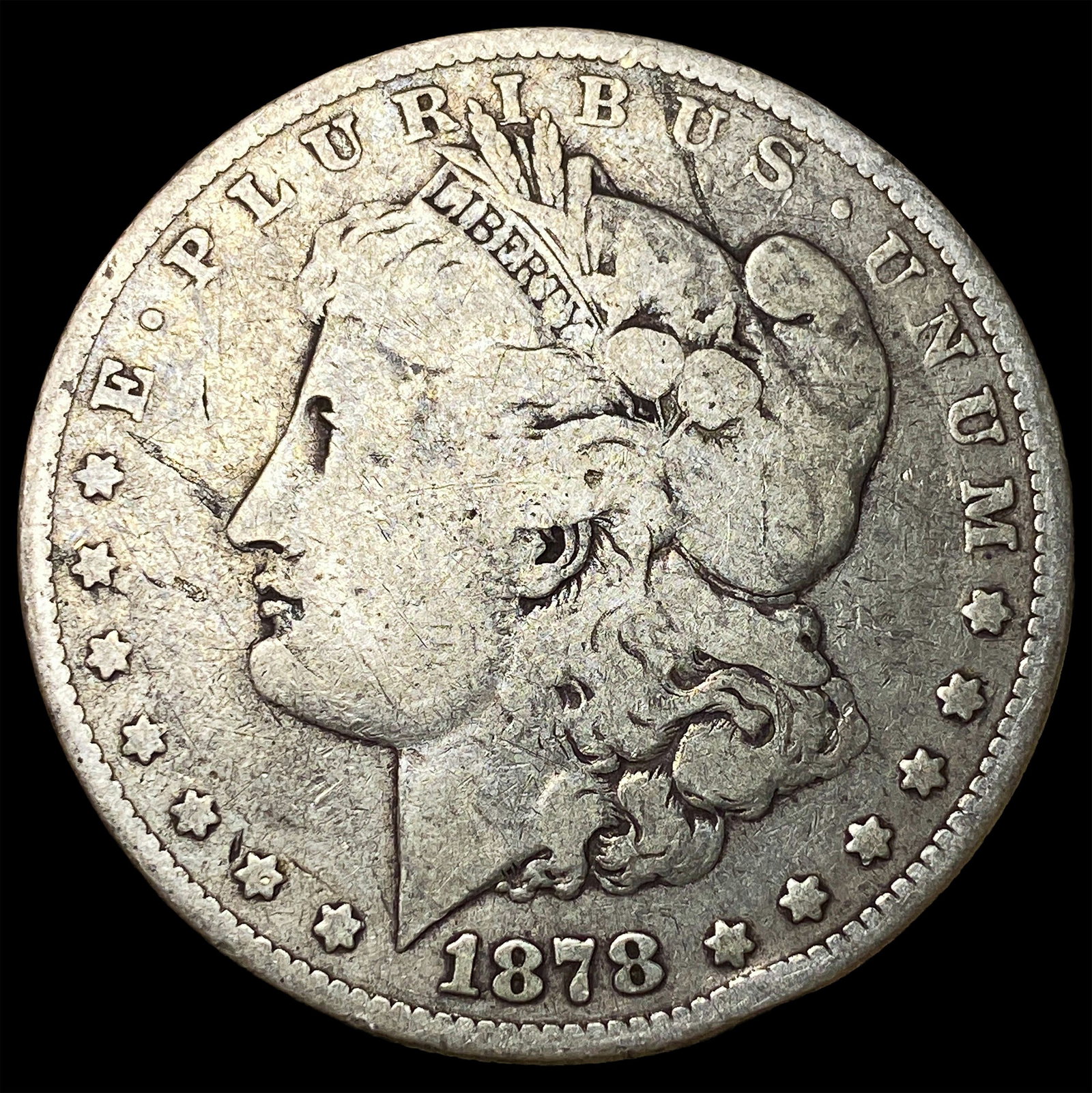 1878 Silver Morgan Dollar LIGHTLY CIRCULATED: 1878 Silver Morgan Dollar LIGHTLY CIRCULATED