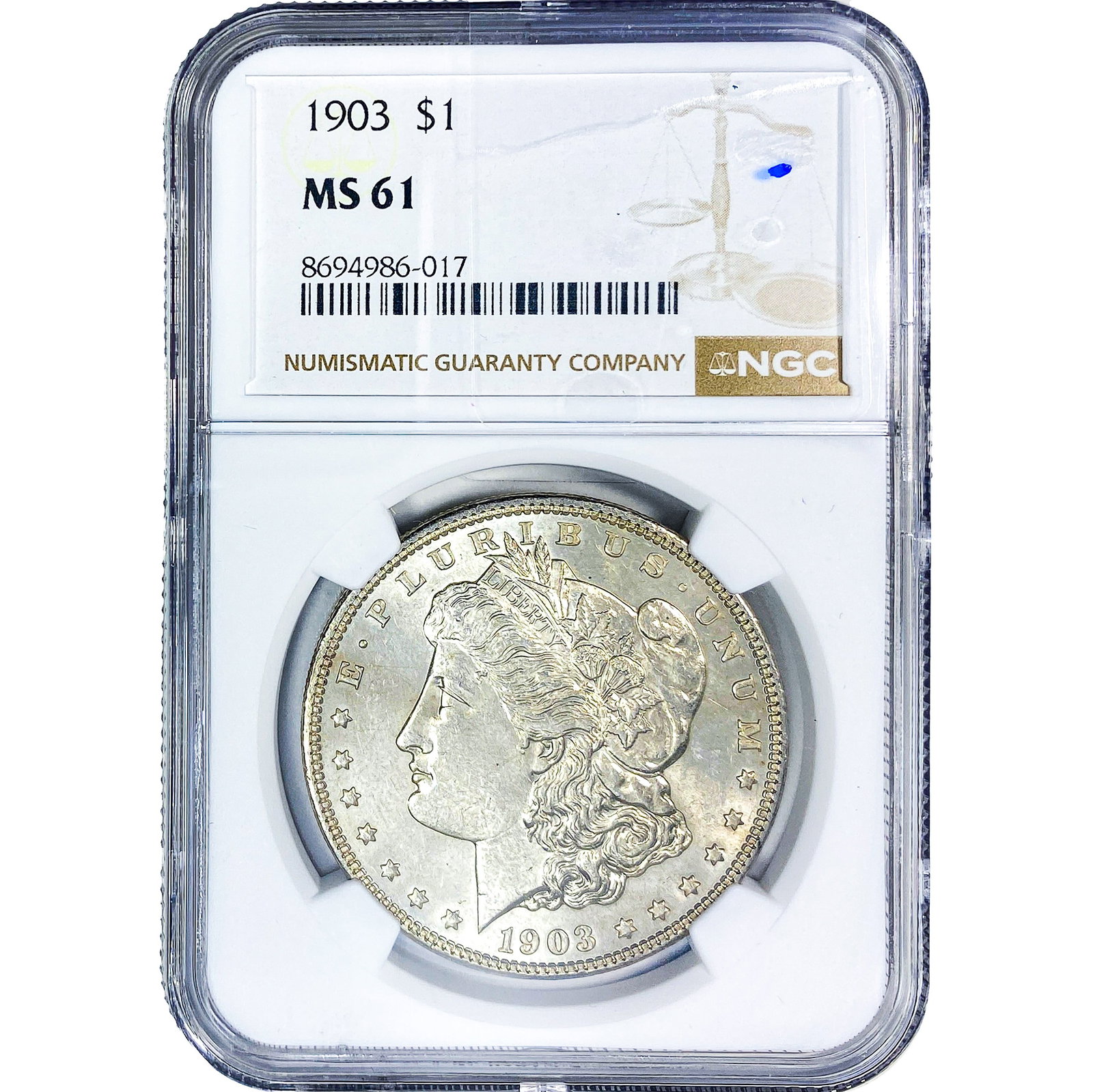 1903 Morgan Silver Dollar NGC MS61 (1 of 2)