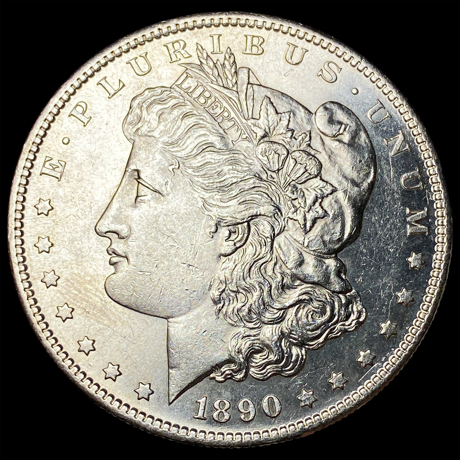 1890-S Silver Morgan Dollar CHOICE AU: 1890-S Silver Morgan Dollar CHOICE AU