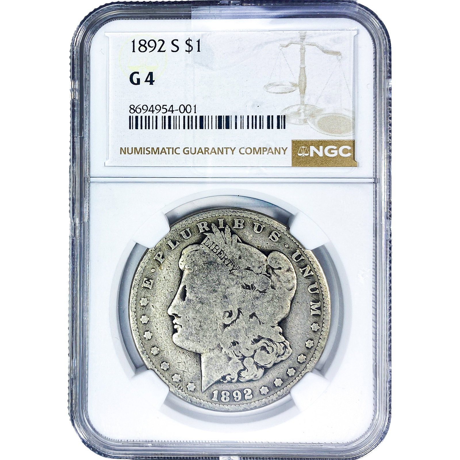 1892 Morgan Silver Dollar NGC G4 (1 of 2)