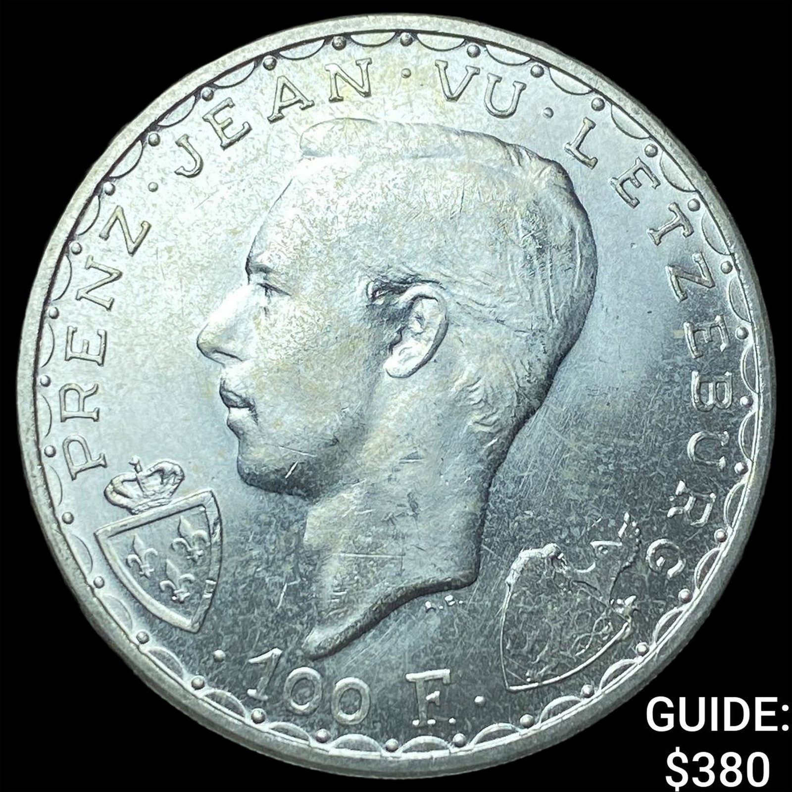 1945 Luxembourg Silver 100 Francs (1 of 2)