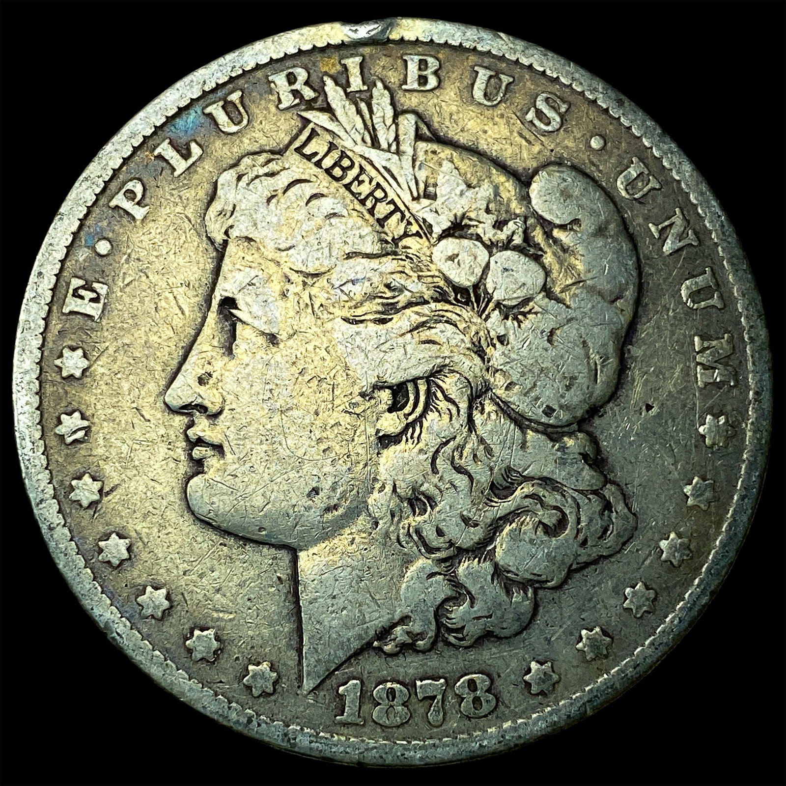 1878 Silver Morgan Dollar LIGHTLY CIRCULATED: 1878 Silver Morgan Dollar LIGHTLY CIRCULATED