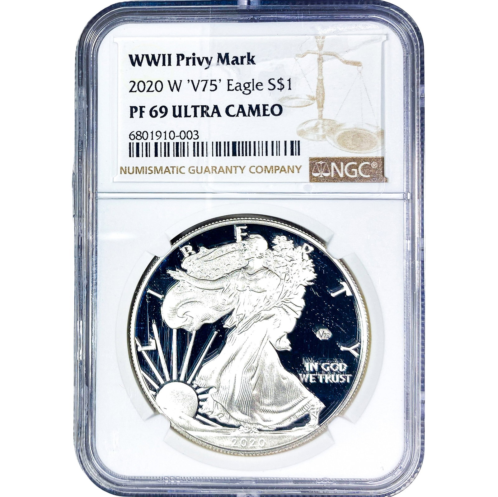 2020-W Silver Eagle NGC PF69 Ultra Cameo (1 of 2)