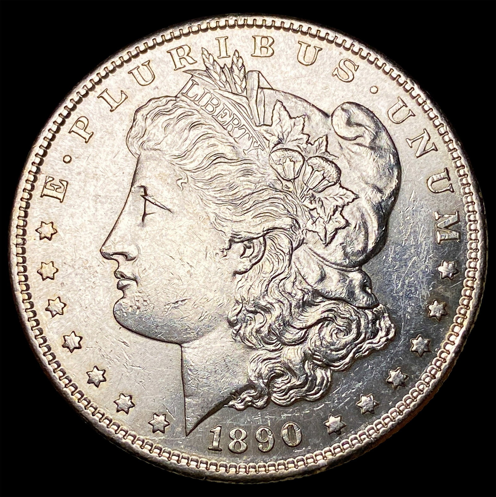 1890-S Silver Morgan Dollar CHOICE AU: 1890-S Silver Morgan Dollar CHOICE AU