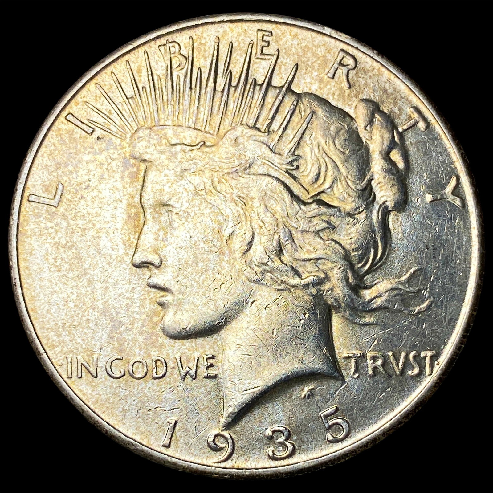 1935 Silver Peace Dollar CLOSELY UNCIRCULATED: 1935 Silver Peace Dollar CLOSELY UNCIRCULATED