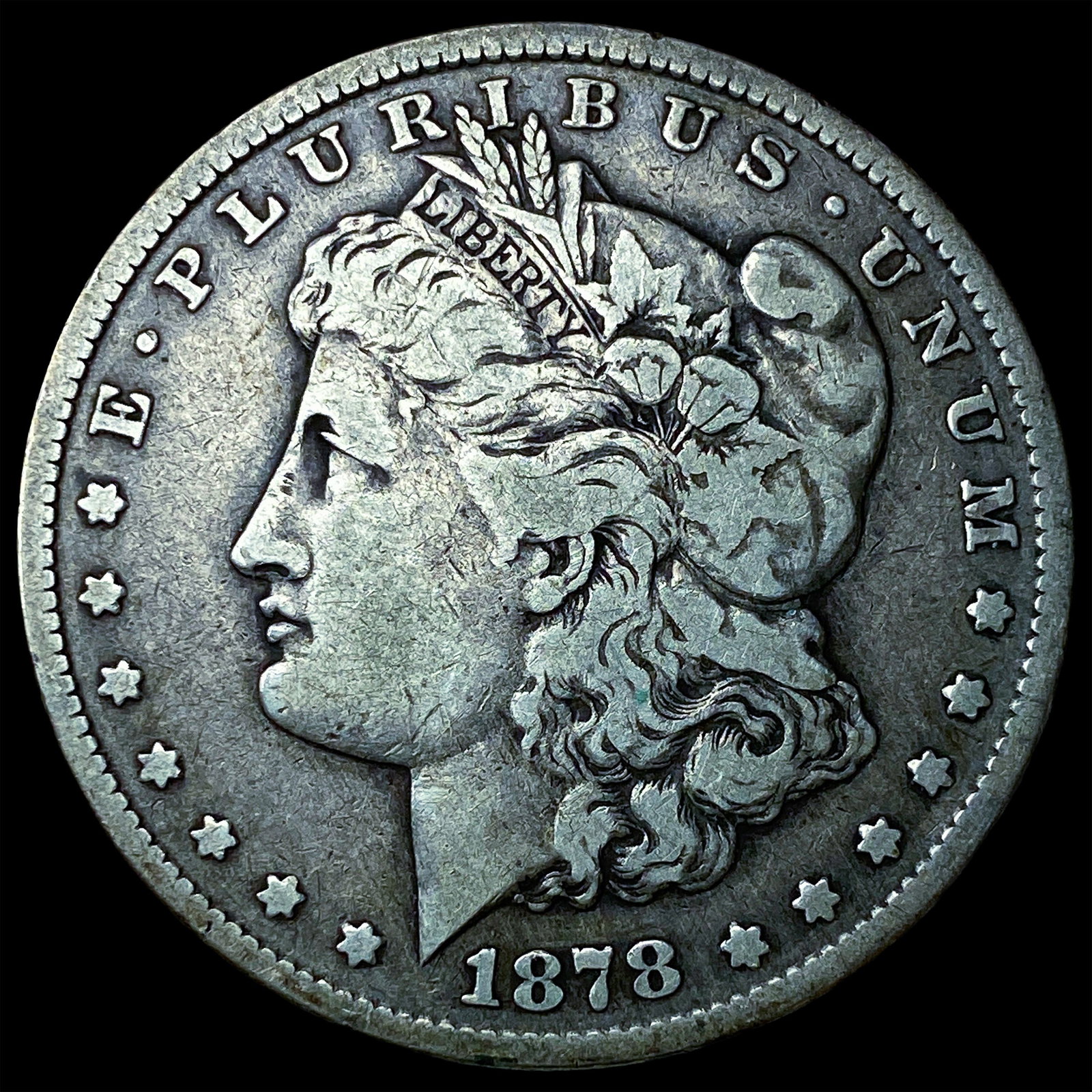 1878-CC Silver Morgan Dollar LIGHTLY CIRCULATED: 1878-CC Silver Morgan Dollar LIGHTLY CIRCULATED