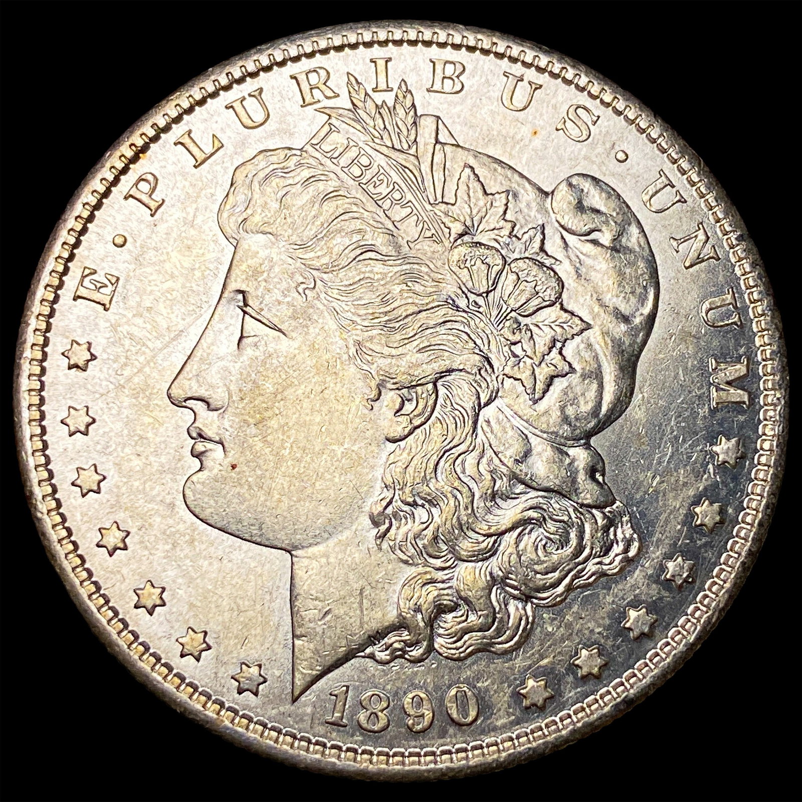 1890-S Silver Morgan Dollar CHOICE AU: 1890-S Silver Morgan Dollar CHOICE AU
