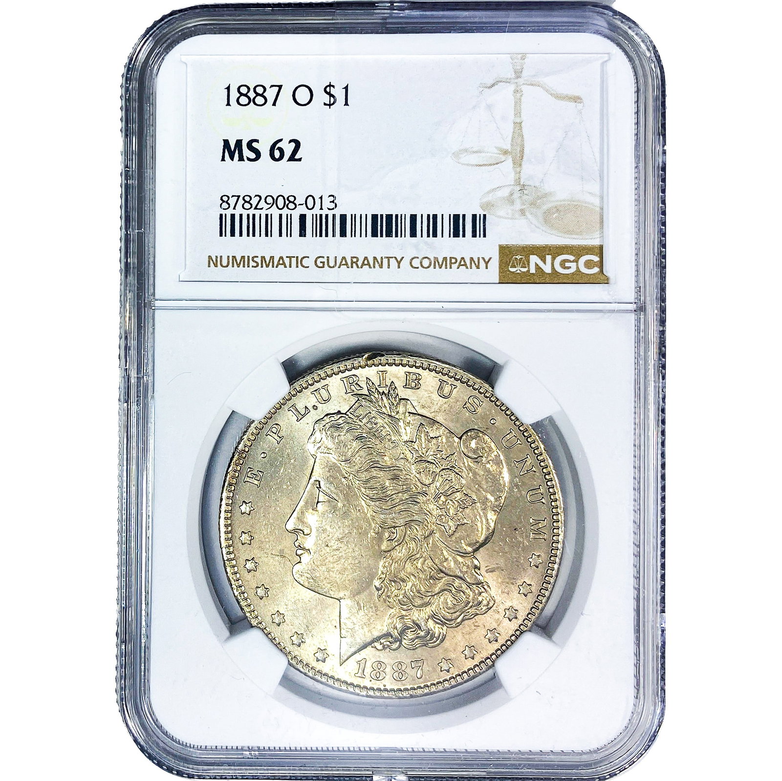 1887-O Morgan Silver Dollar NGC MS62 (1 of 2)