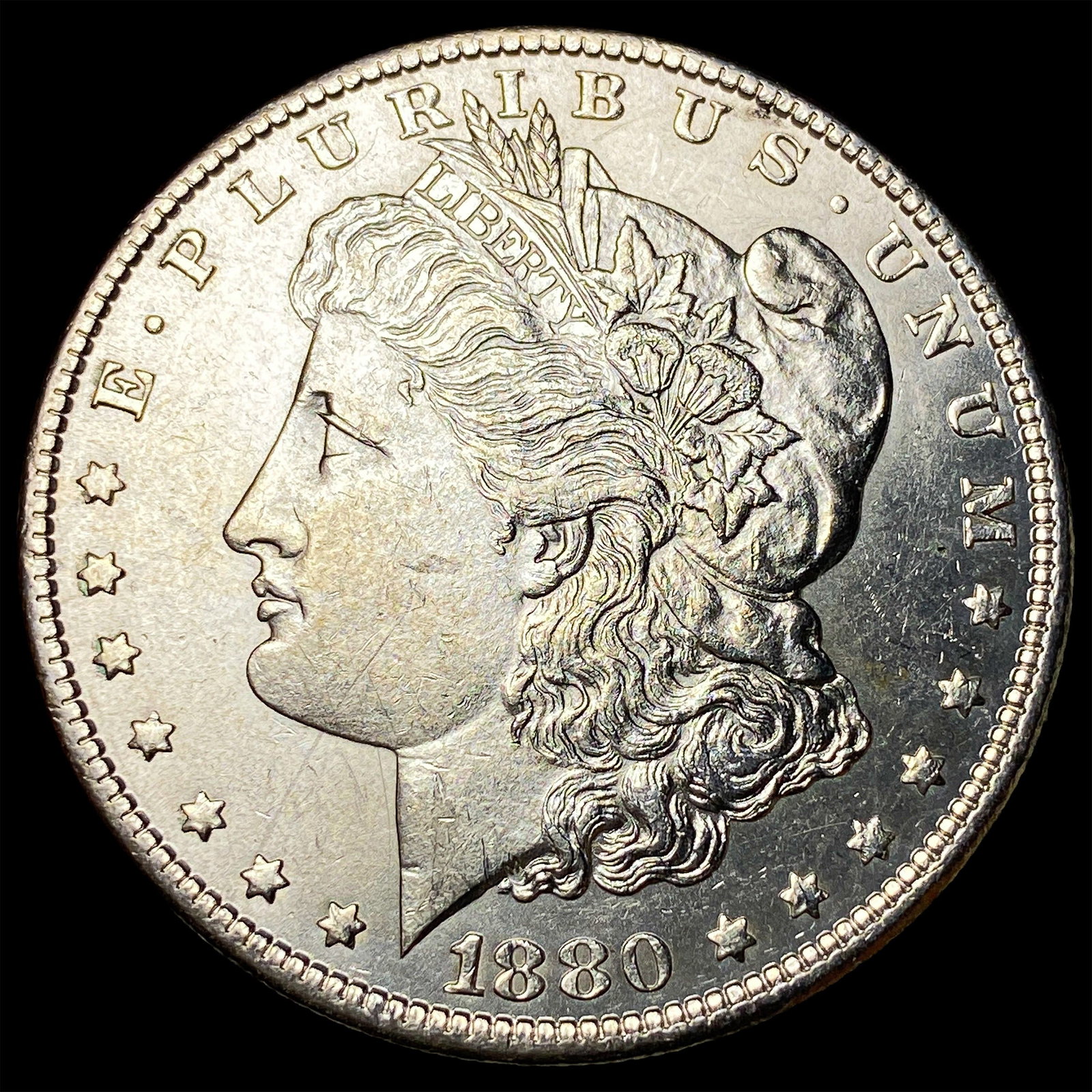1880 Morgan Silver Dollar CHOICE AU: 1880 Morgan Silver Dollar CHOICE AU