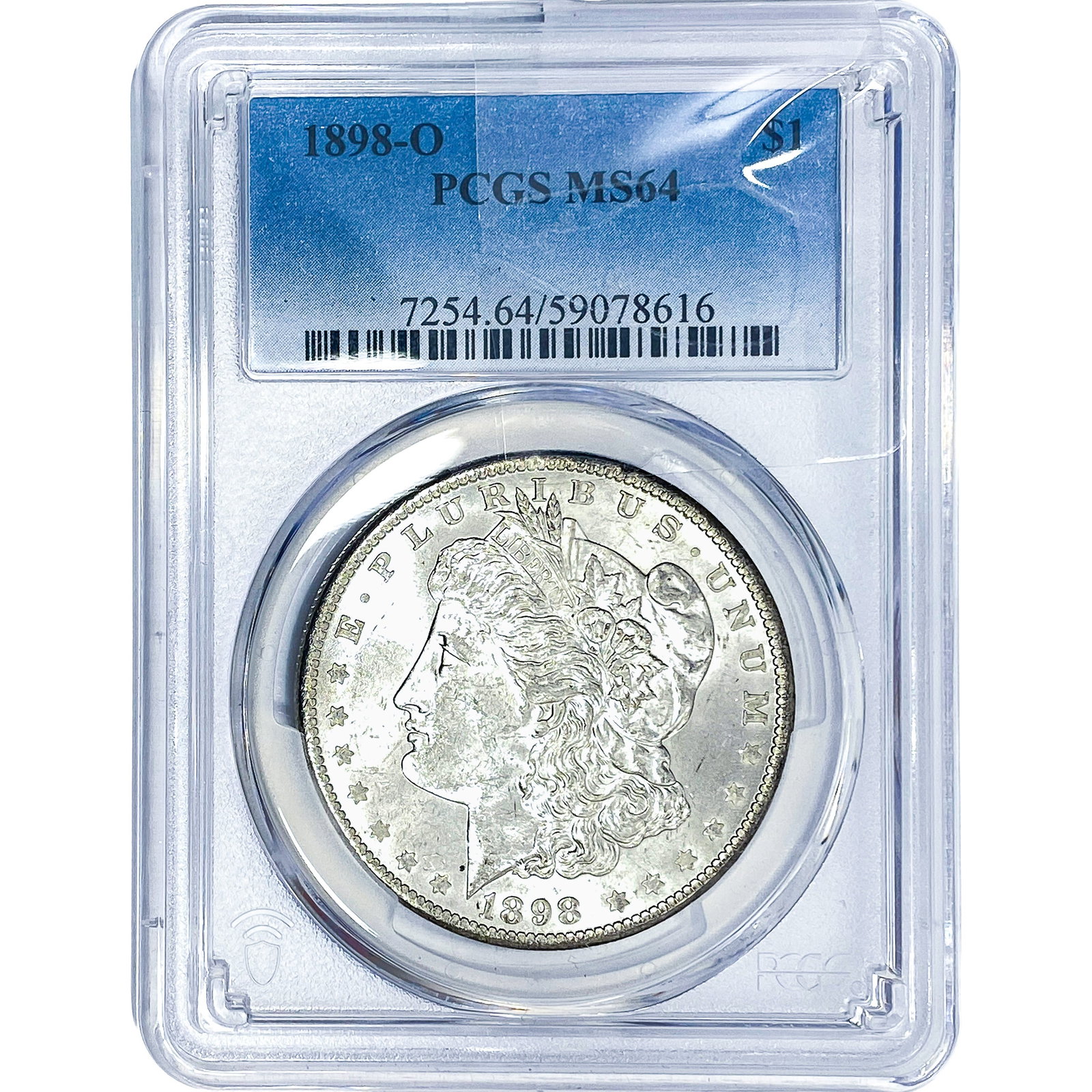 1898-O Morgan Silver Dollar PCGS MS64: 1898-O Morgan Silver Dollar PCGS MS64