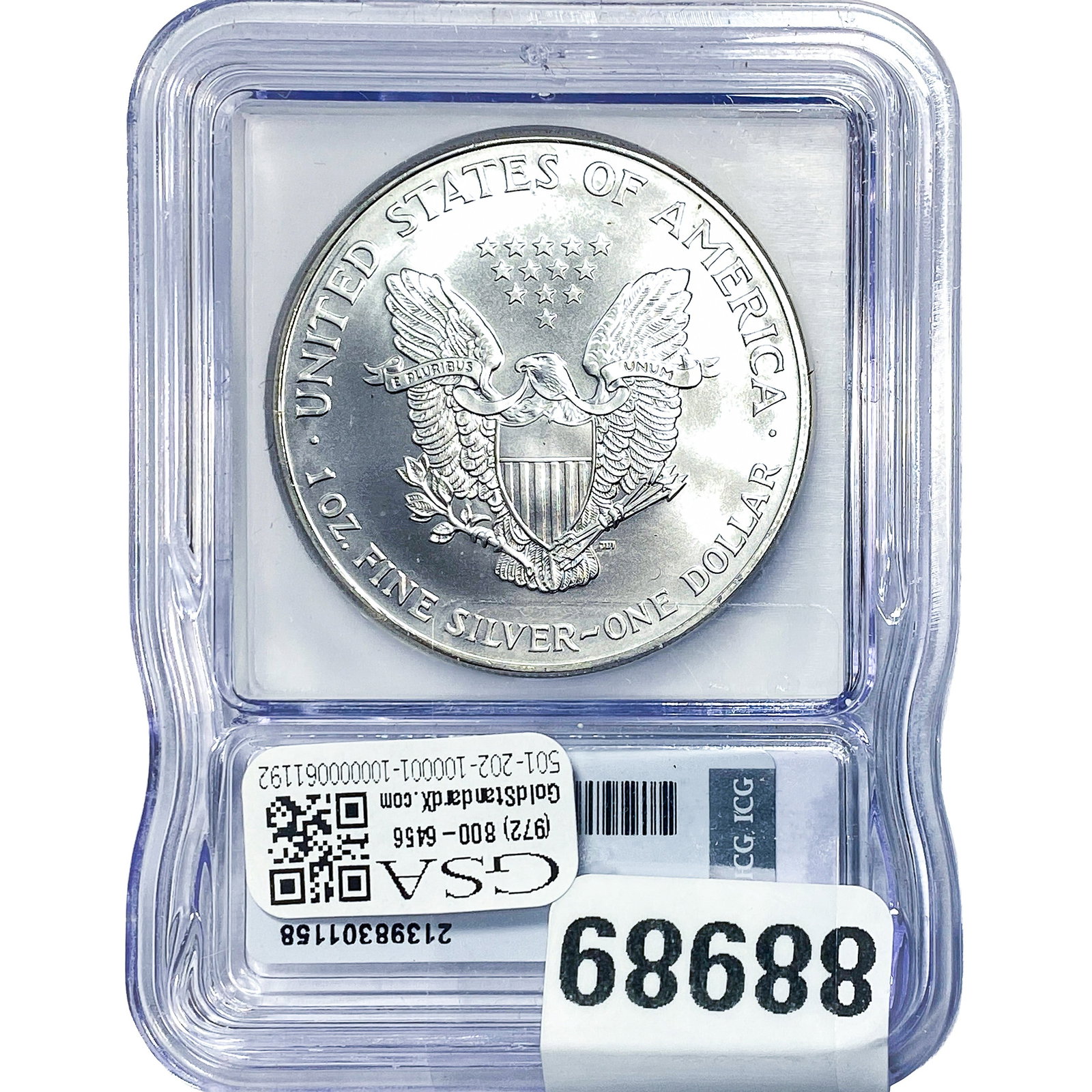 1999 Silver Eagle ICG MS69+ - 2