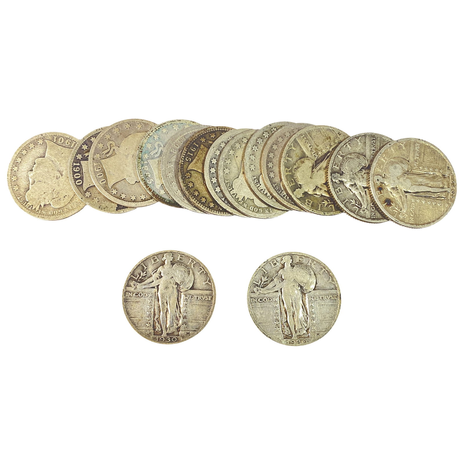 [15] 1892-1930 Barber & Standing Liberty 25C (1 of 2)