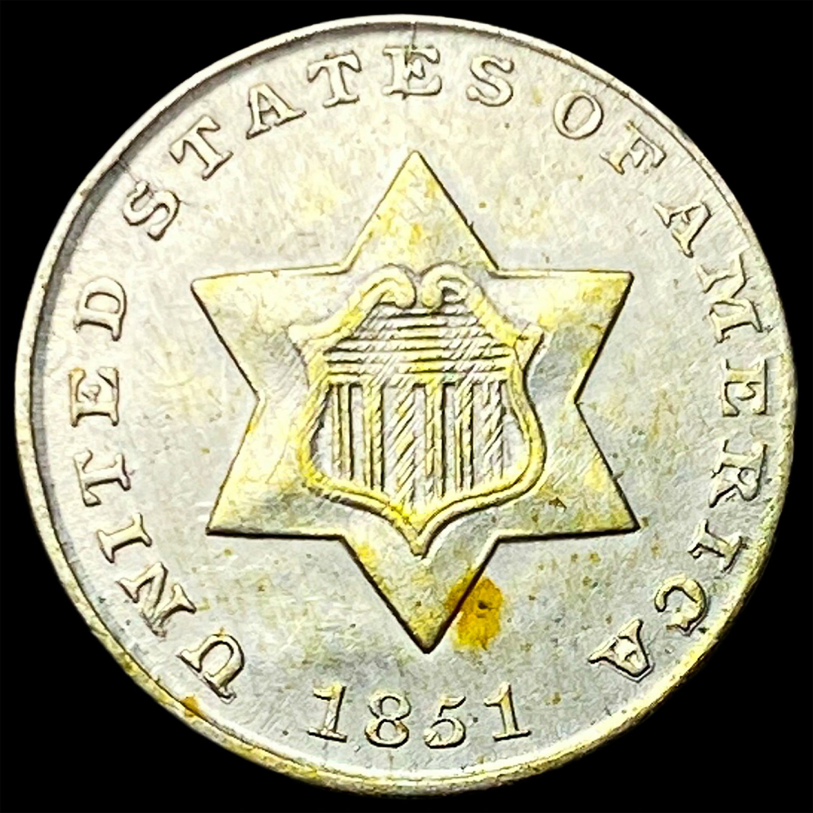 1851 Silver Three-Cent Piece UNCIRCULATED (1 of 2)