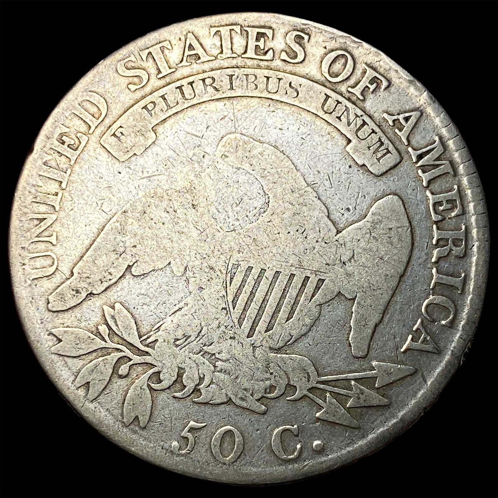1818 Capped Bust Half Dollar NICELY CIRCULATED - 2