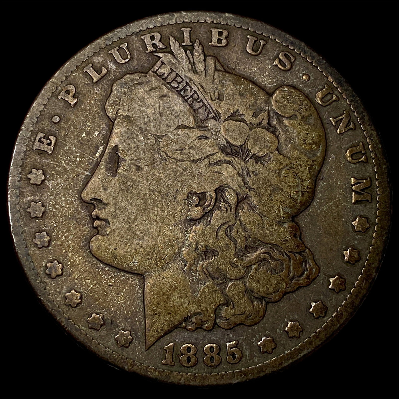 1885-CC Morgan Silver Dollar NICELY CIRCULATED: 1885-CC Morgan Silver Dollar NICELY CIRCULATED