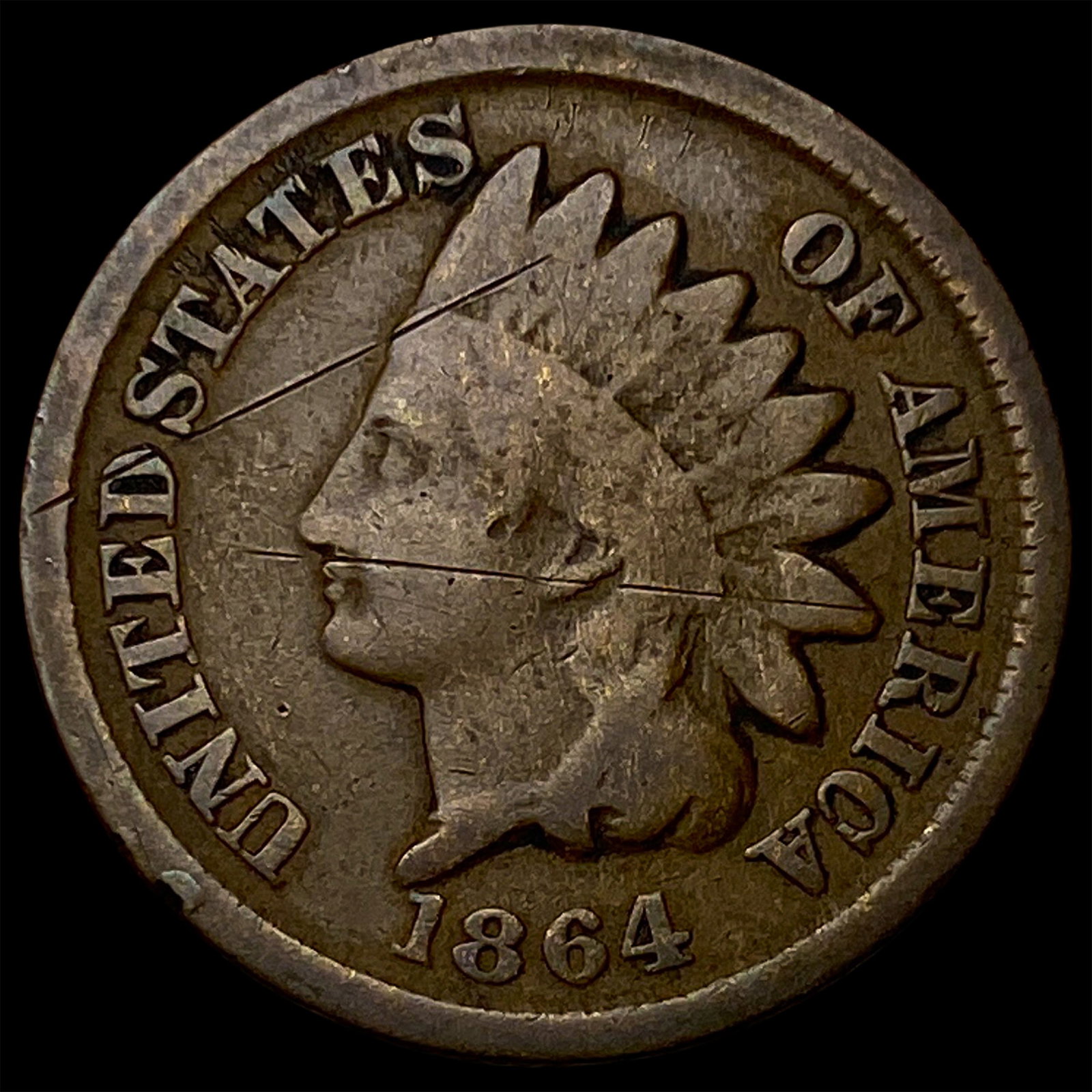 1864 Bronze Indian Head Cent NICELY CIRCULATED (1 of 2)