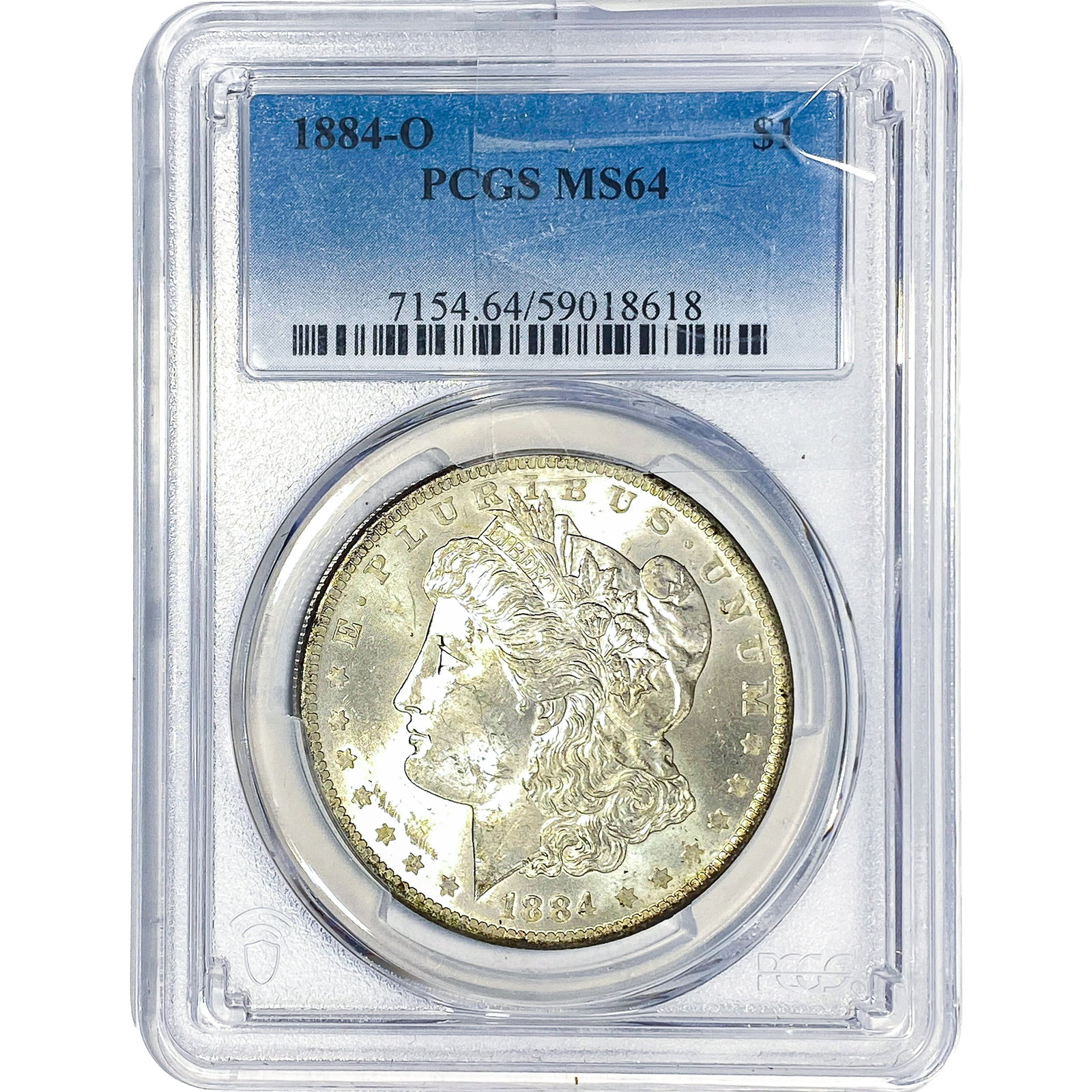 1884-O Morgan Silver Dollar PCGS MS64: 1884-O Morgan Silver Dollar PCGS MS64