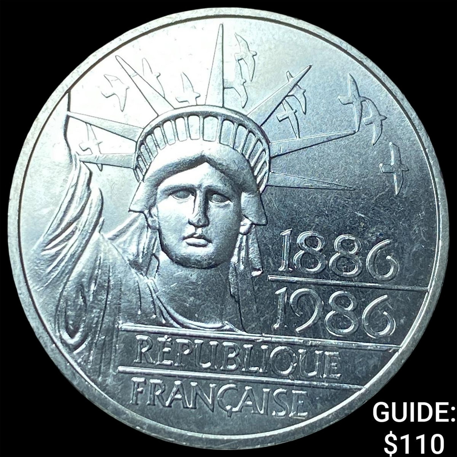 1986 France Silver 100 Francs: 1986 France Silver 100 Francs