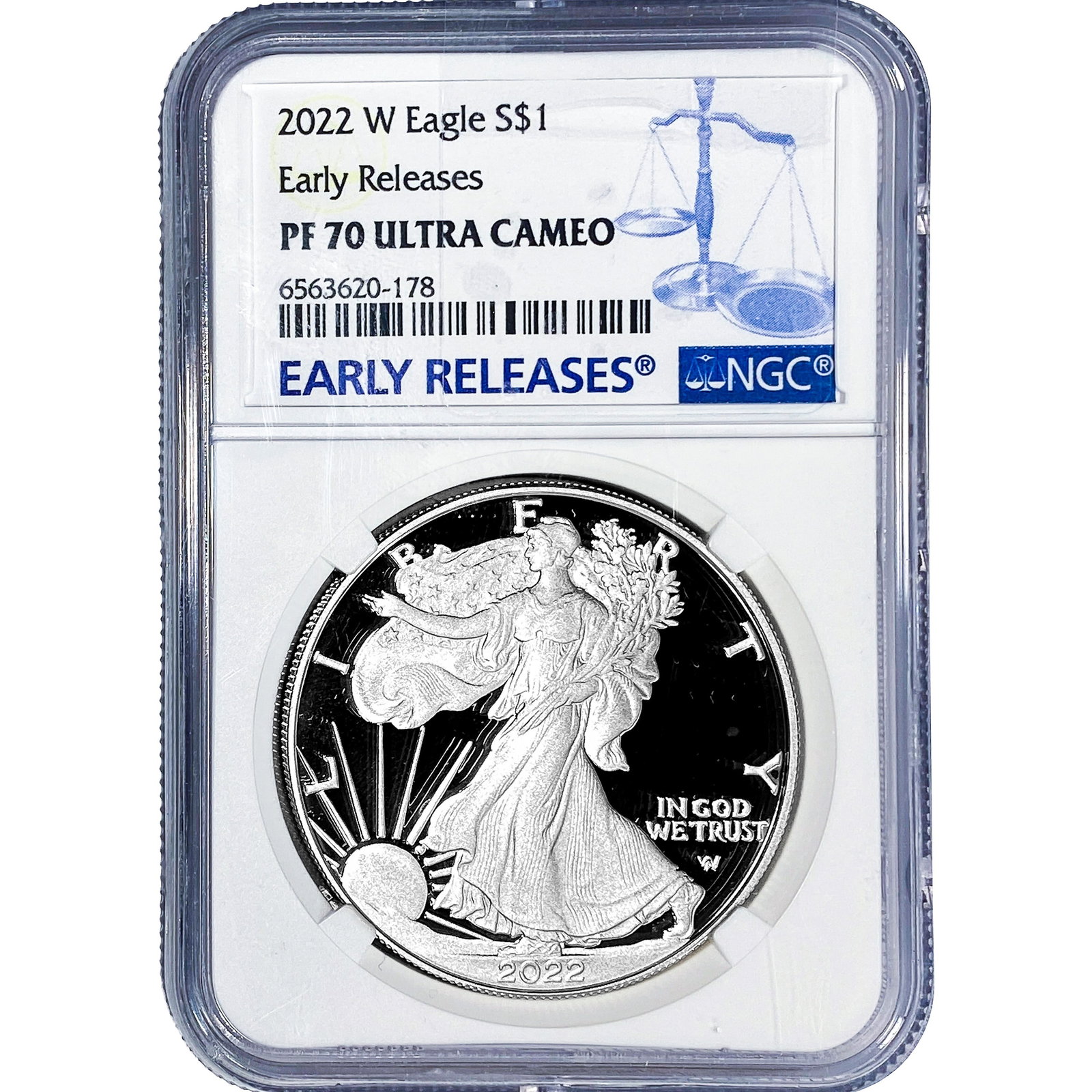2022-W Silver Eagle NGC PF70 Ultra Cameo: 2022-W Silver Eagle NGC PF70 Ultra Cameo