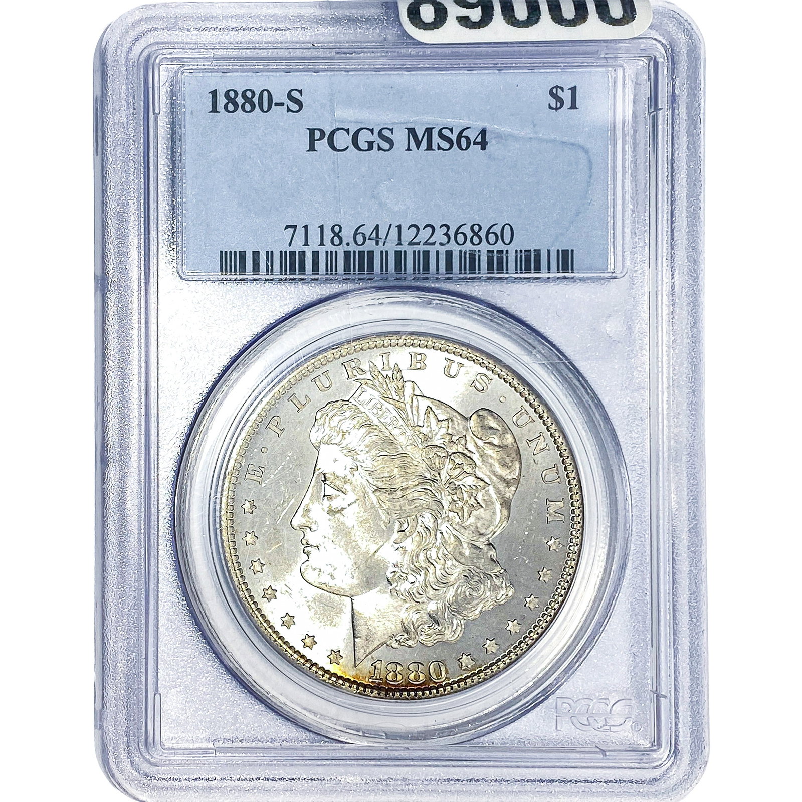 1880-S Morgan Silver Dollar PCGS MS64: 1880-S Morgan Silver Dollar PCGS MS64