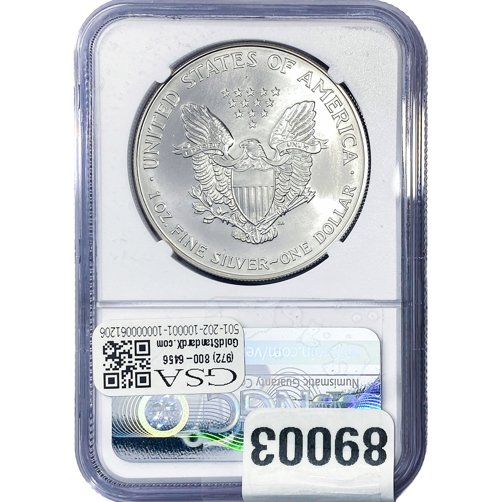 2000 Silver Eagle NGC MS69 - 2