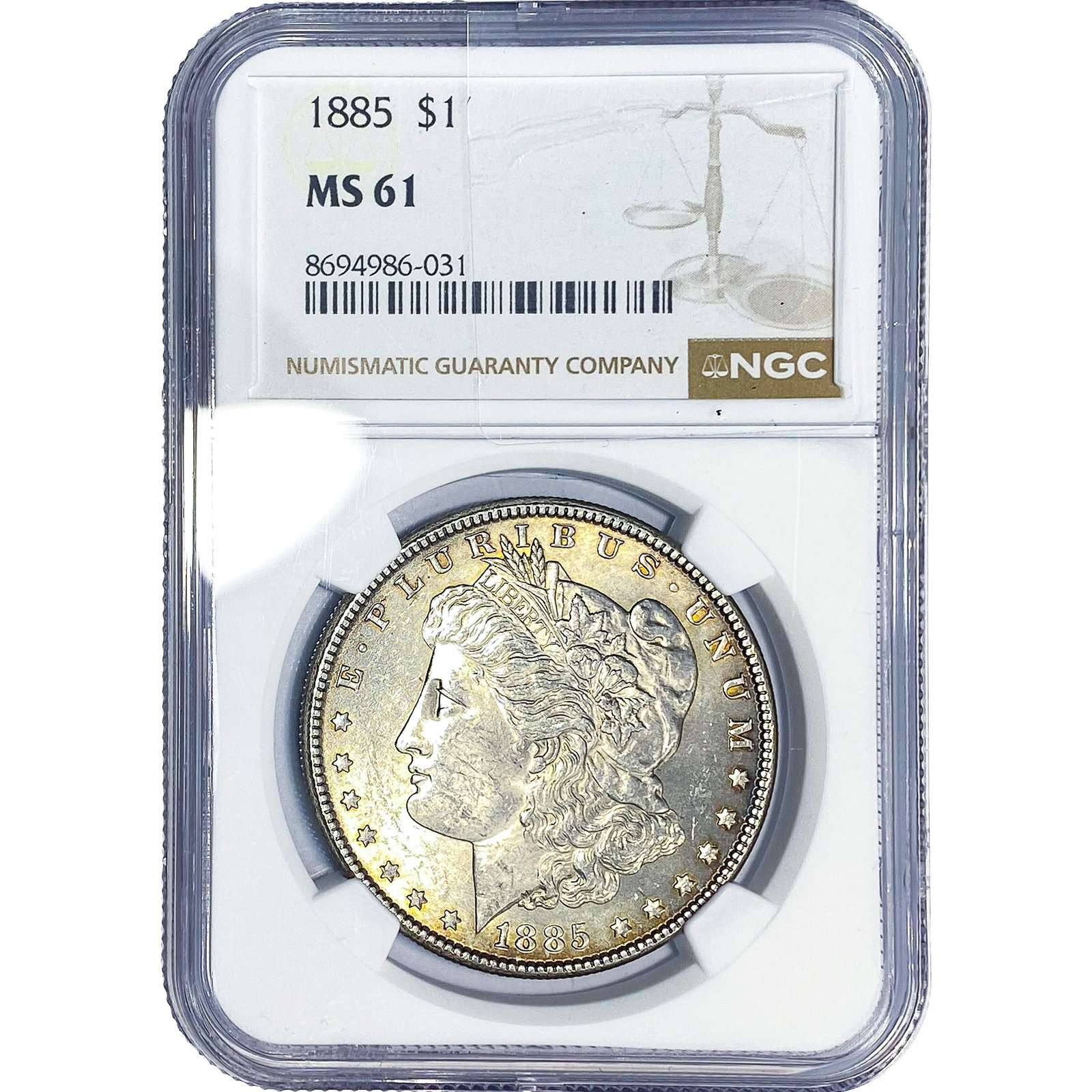 1885 Morgan Silver Dollar NGC MS61 (1 of 2)