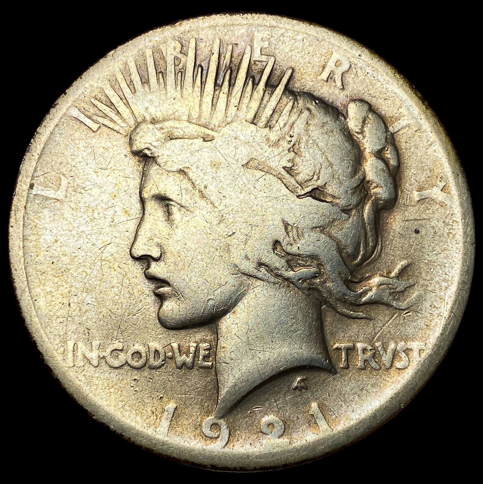 1921 Silver Peace Dollar NICELY CIRCULATED: 1921 Silver Peace Dollar NICELY CIRCULATED