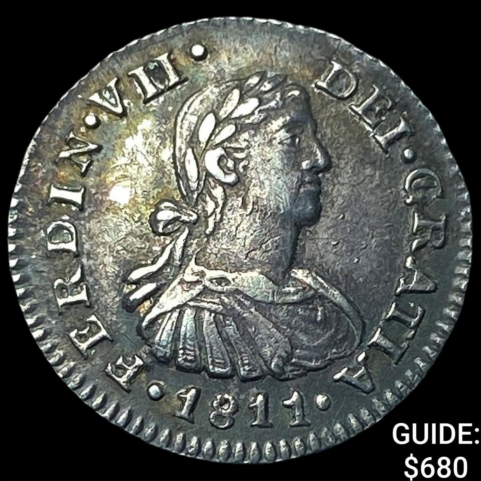 1811 Mexico Silver 1/2 Real - Ferdinand VII (1 of 2)