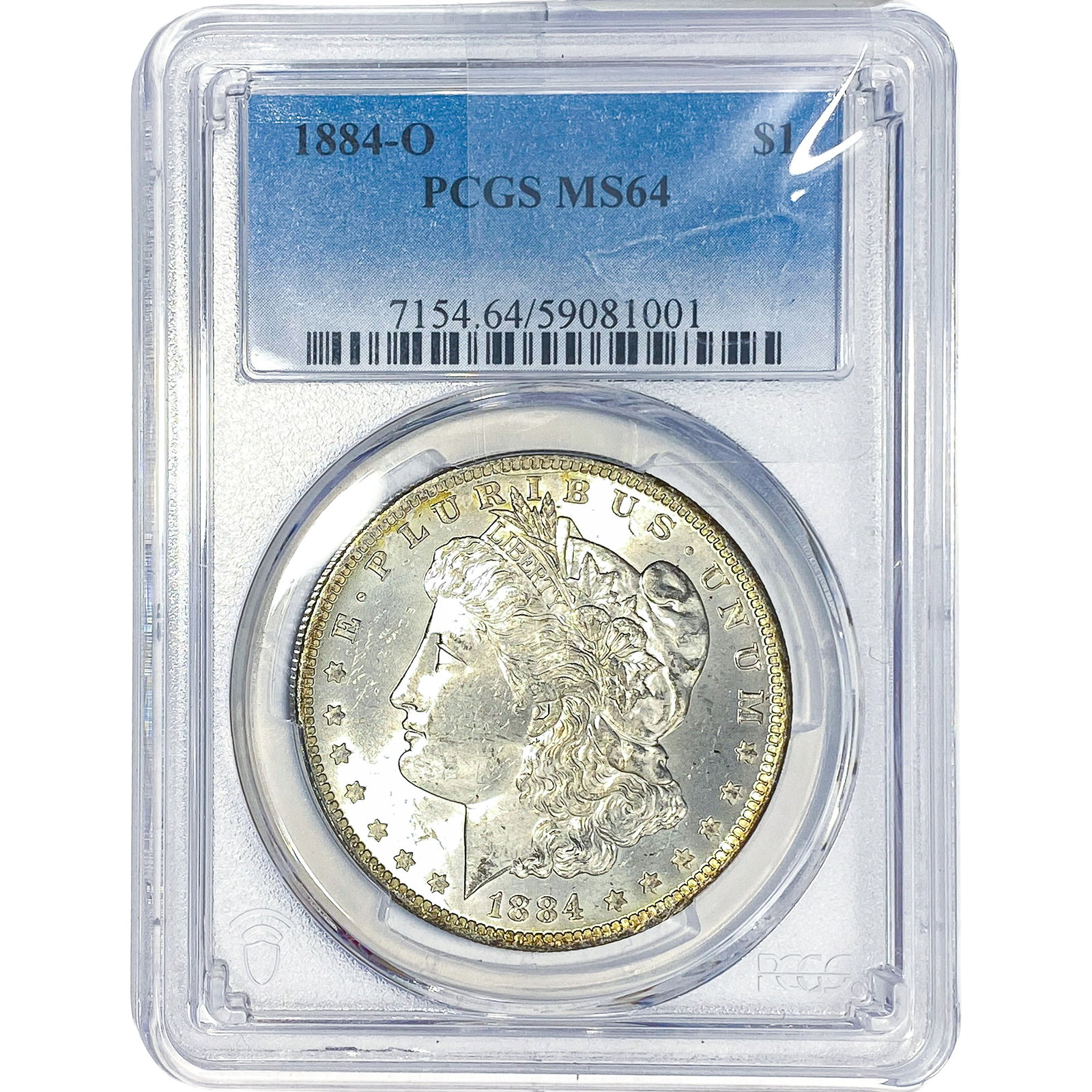 1884-O Morgan Silver Dollar PCGS MS64: 1884-O Morgan Silver Dollar PCGS MS64