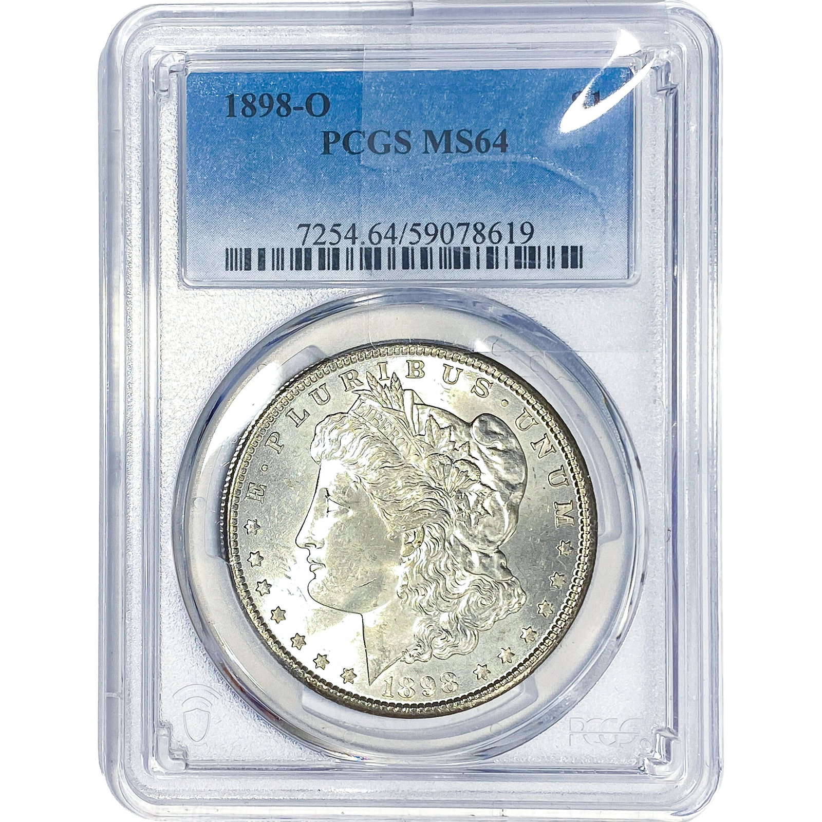 1898-O Morgan Silver Dollar PCGS MS64: 1898-O Morgan Silver Dollar PCGS MS64
