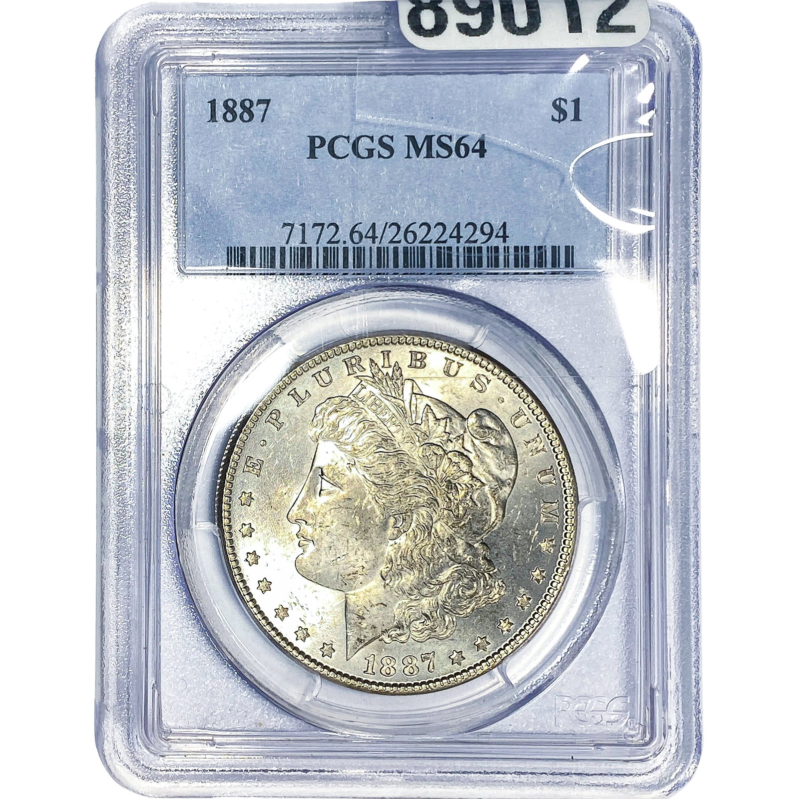 1887 Morgan Silver Dollar PCGS MS64: 1887 Morgan Silver Dollar PCGS MS64