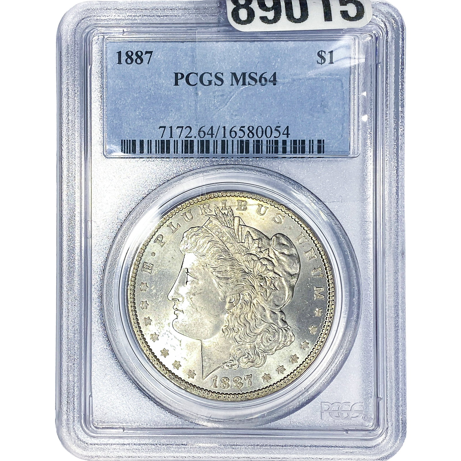 1887 Morgan Silver Dollar PCGS MS64: 1887 Morgan Silver Dollar PCGS MS64