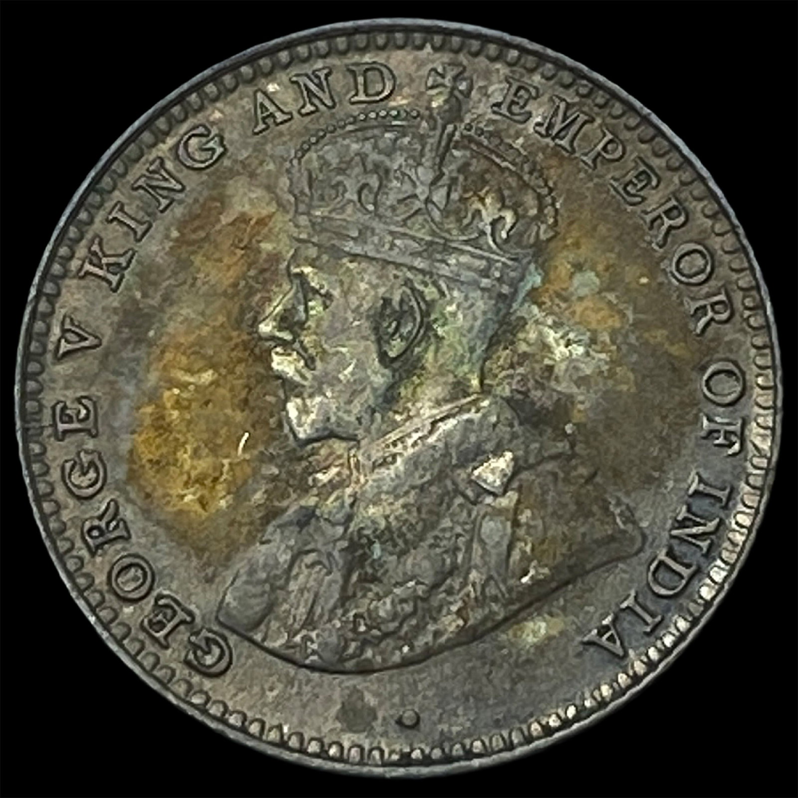 1926 Ceylon Silver 10 Cents - George V (1 of 2)