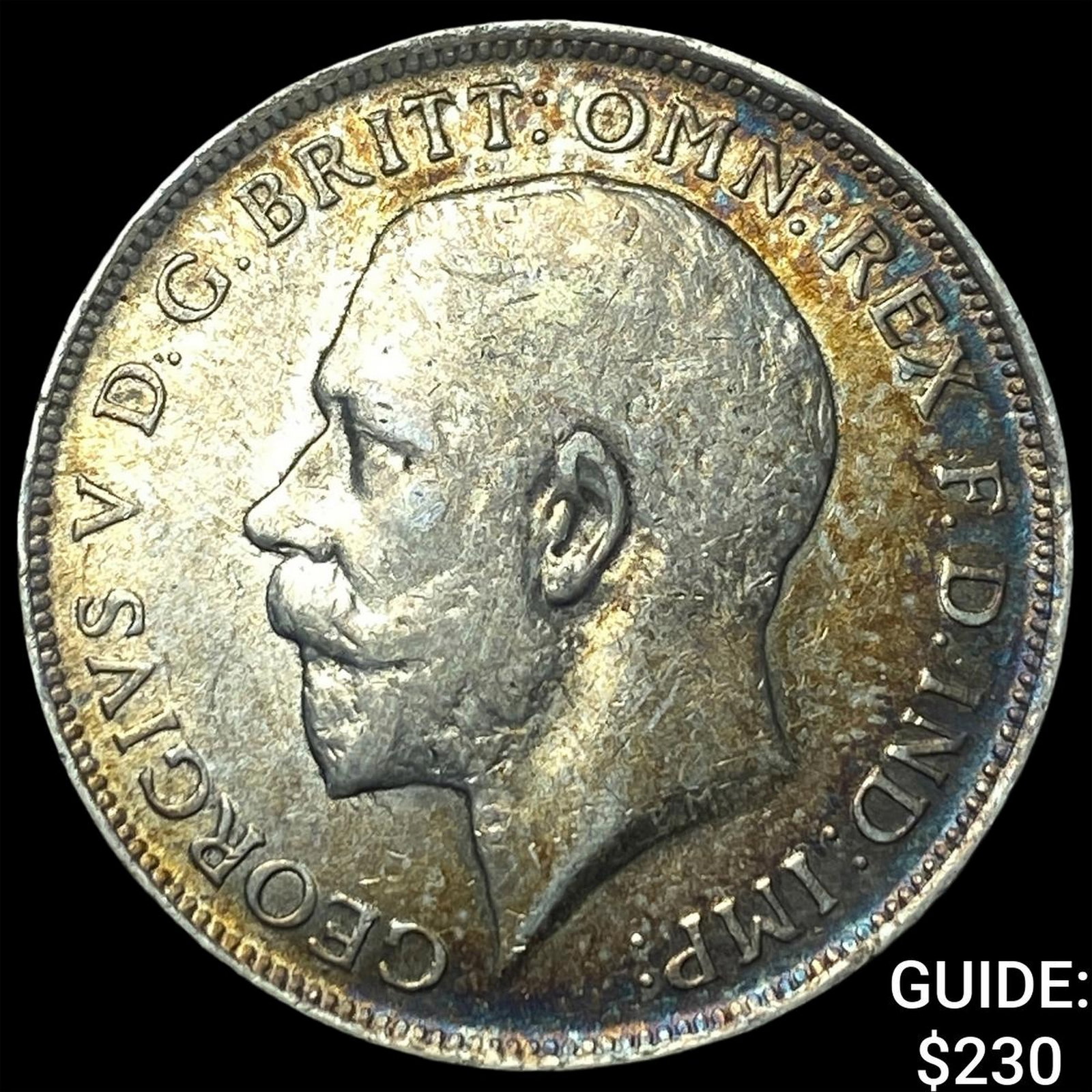 1914 Great Britain Silver Florin: 1914 Great Britain Silver Florin