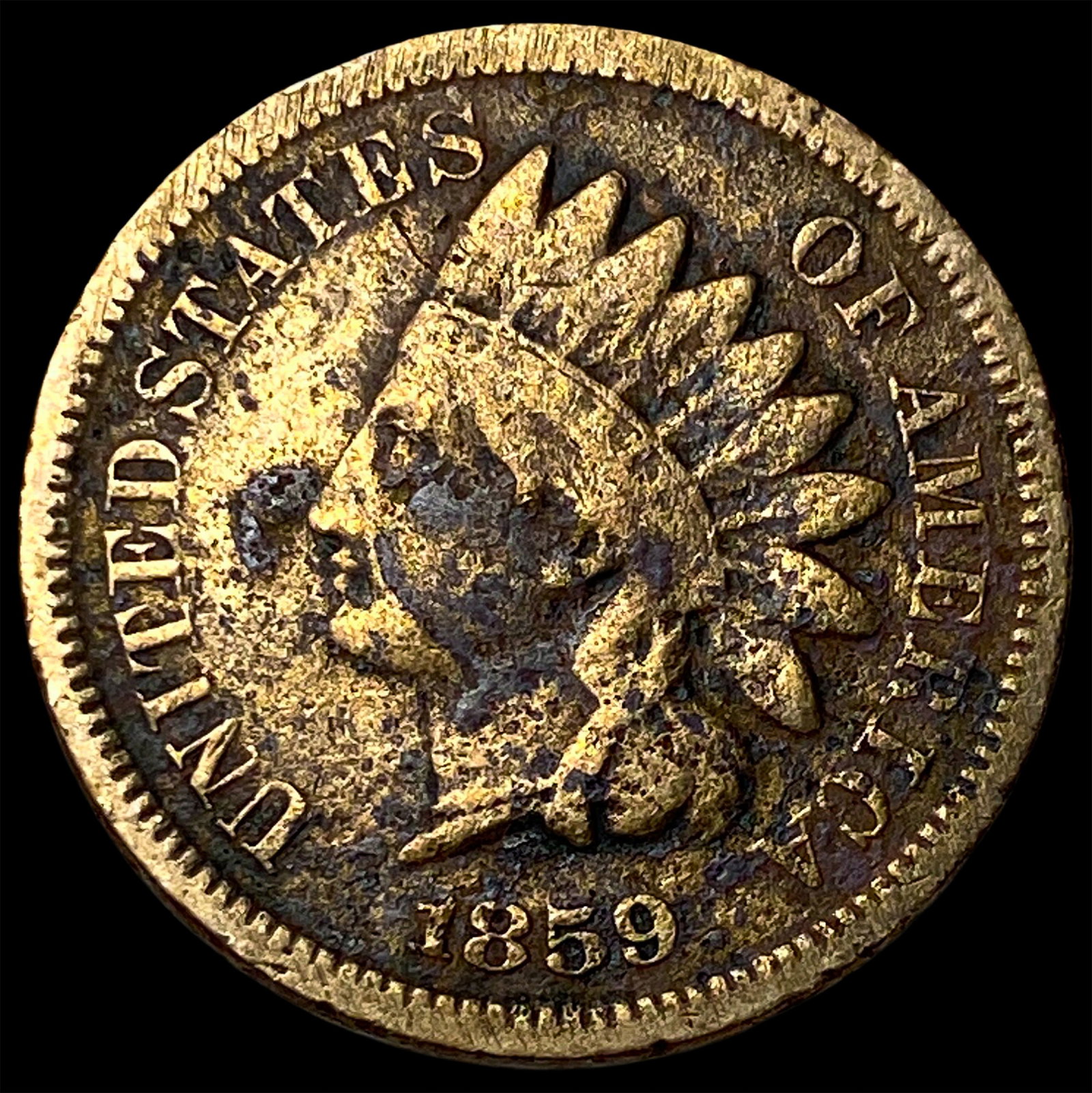 1859 Indian Head Cent LIGHTLY CIRCULATED (1 of 2)