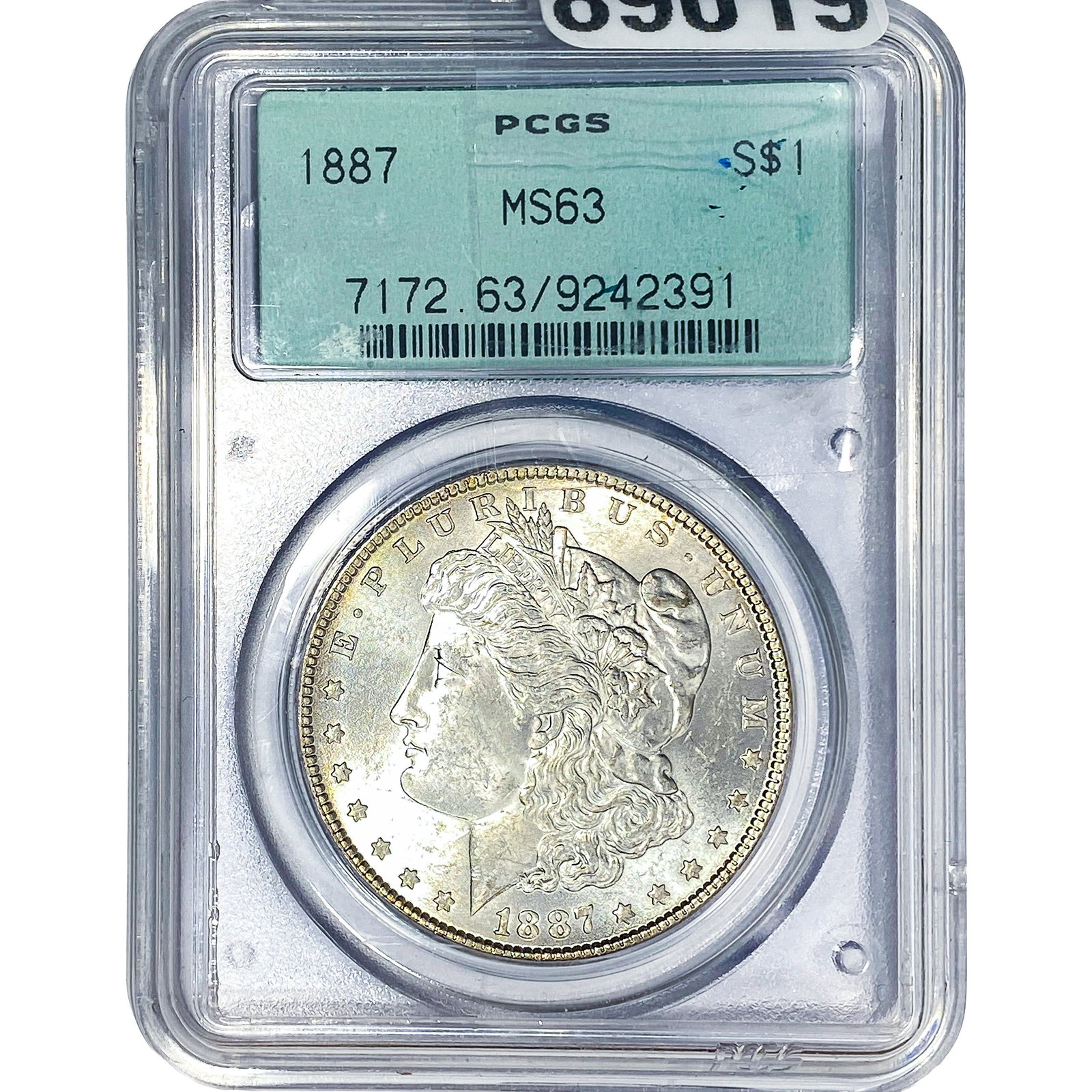 1887 Morgan Silver Dollar PCGS MS65: 1887 Morgan Silver Dollar PCGS MS65