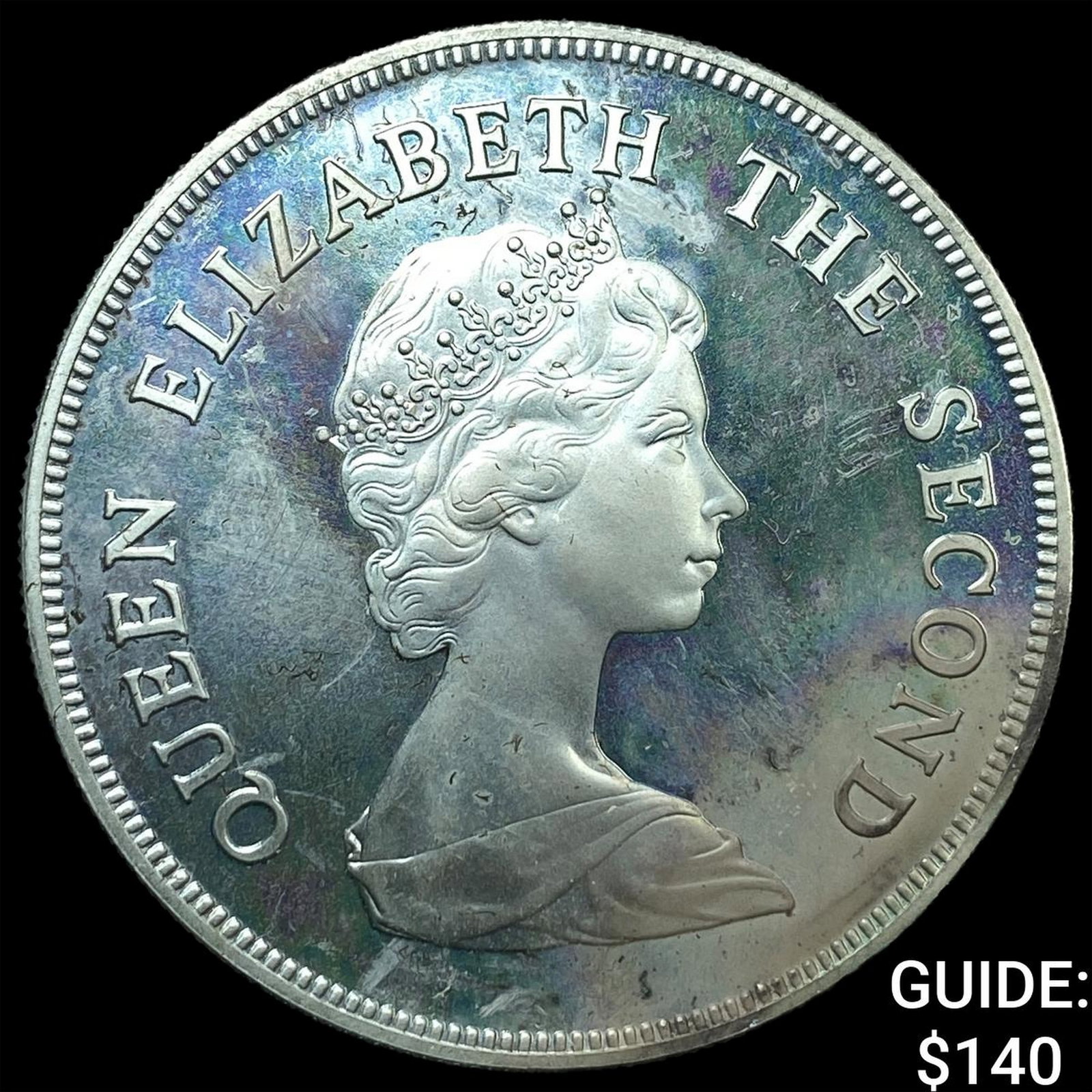 1980 Tuvalu Silver $10 - Queen 80th Birthday: 1980 Tuvalu Silver $10 - Queen 80th Birthday