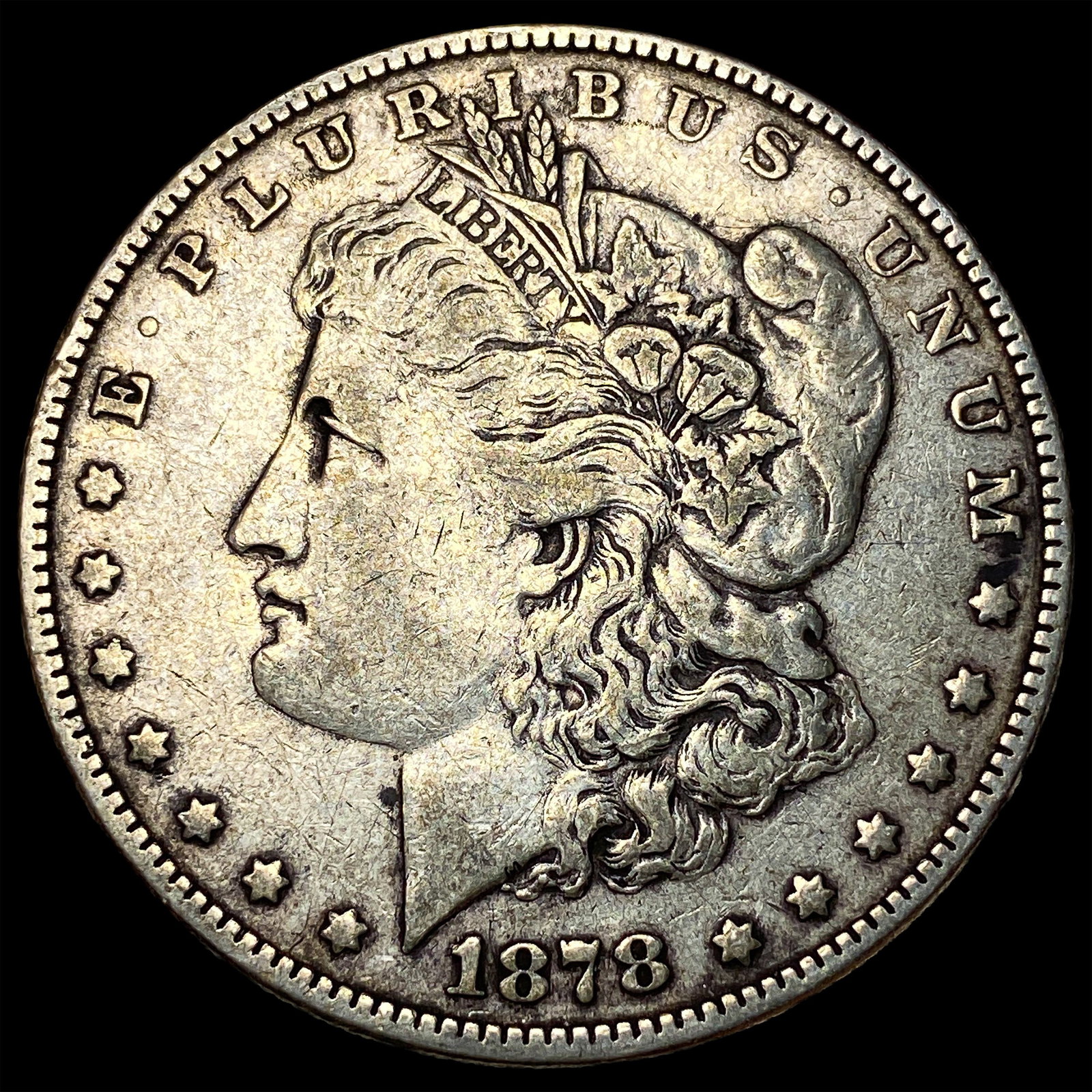 1878-S Silver Morgan Dollar NEARLY UNCIRCULATED: 1878-S Silver Morgan Dollar NEARLY UNCIRCULATED
