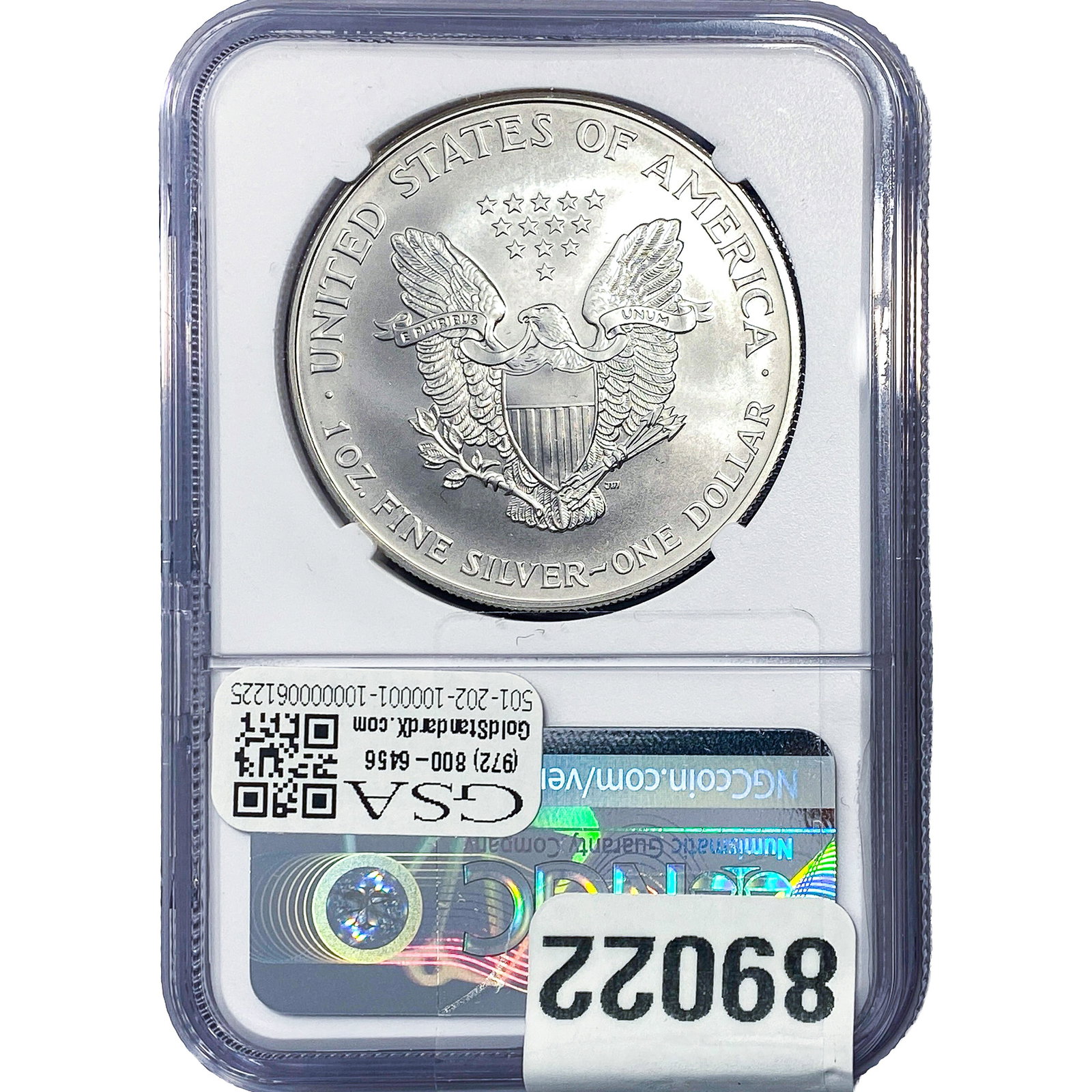 2000 Silver Eagle NGC MS69 - 2