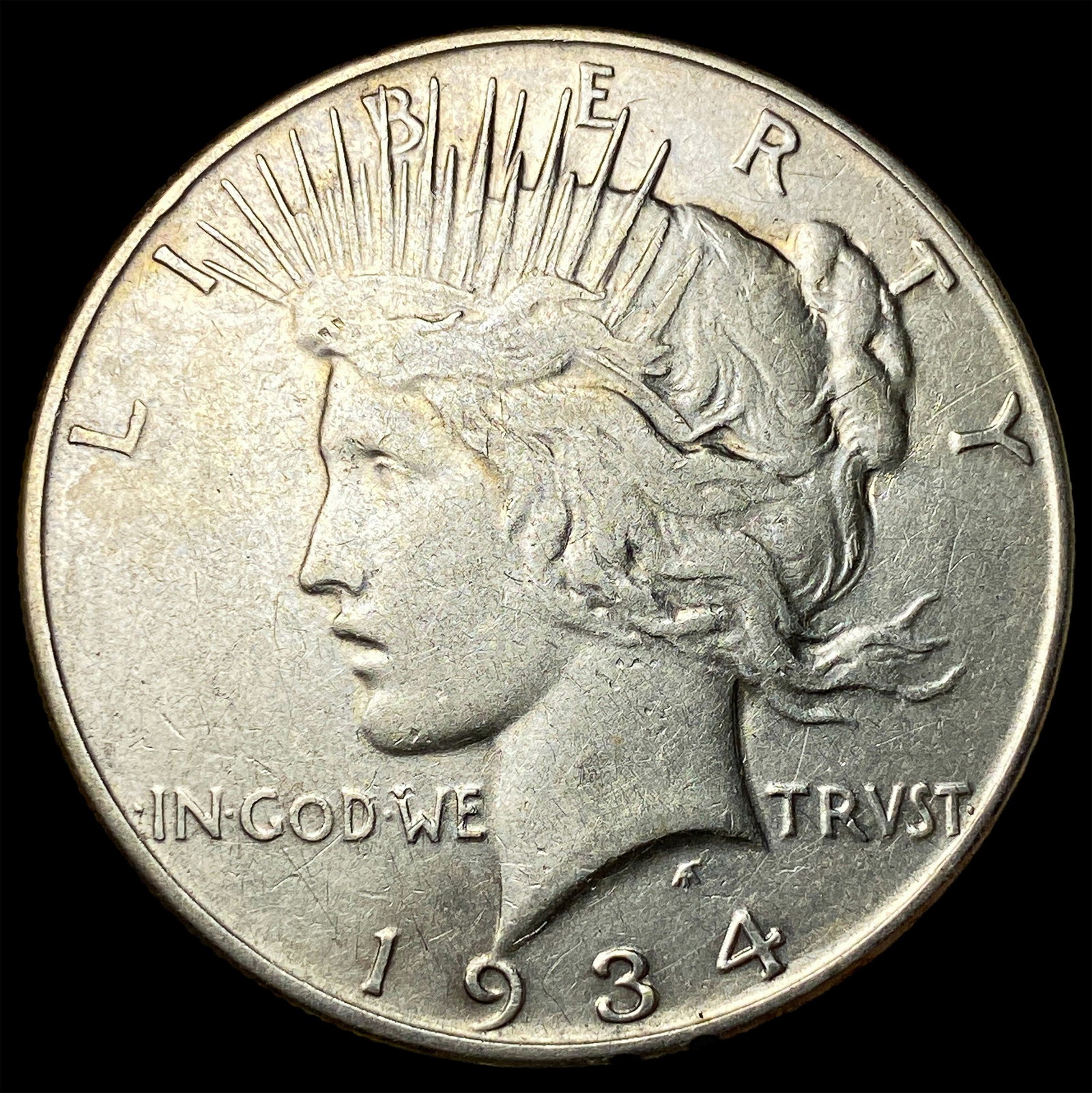 1934 Silver Peace Dollar NEARLY UNCIRCULATED: 1934 Silver Peace Dollar NEARLY UNCIRCULATED