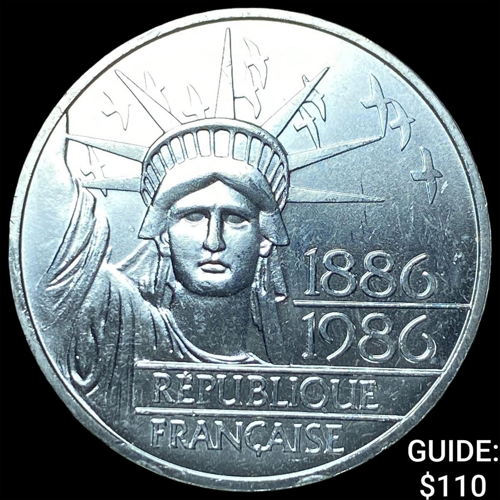 1986 France Silver 100 Francs: 1986 France Silver 100 Francs