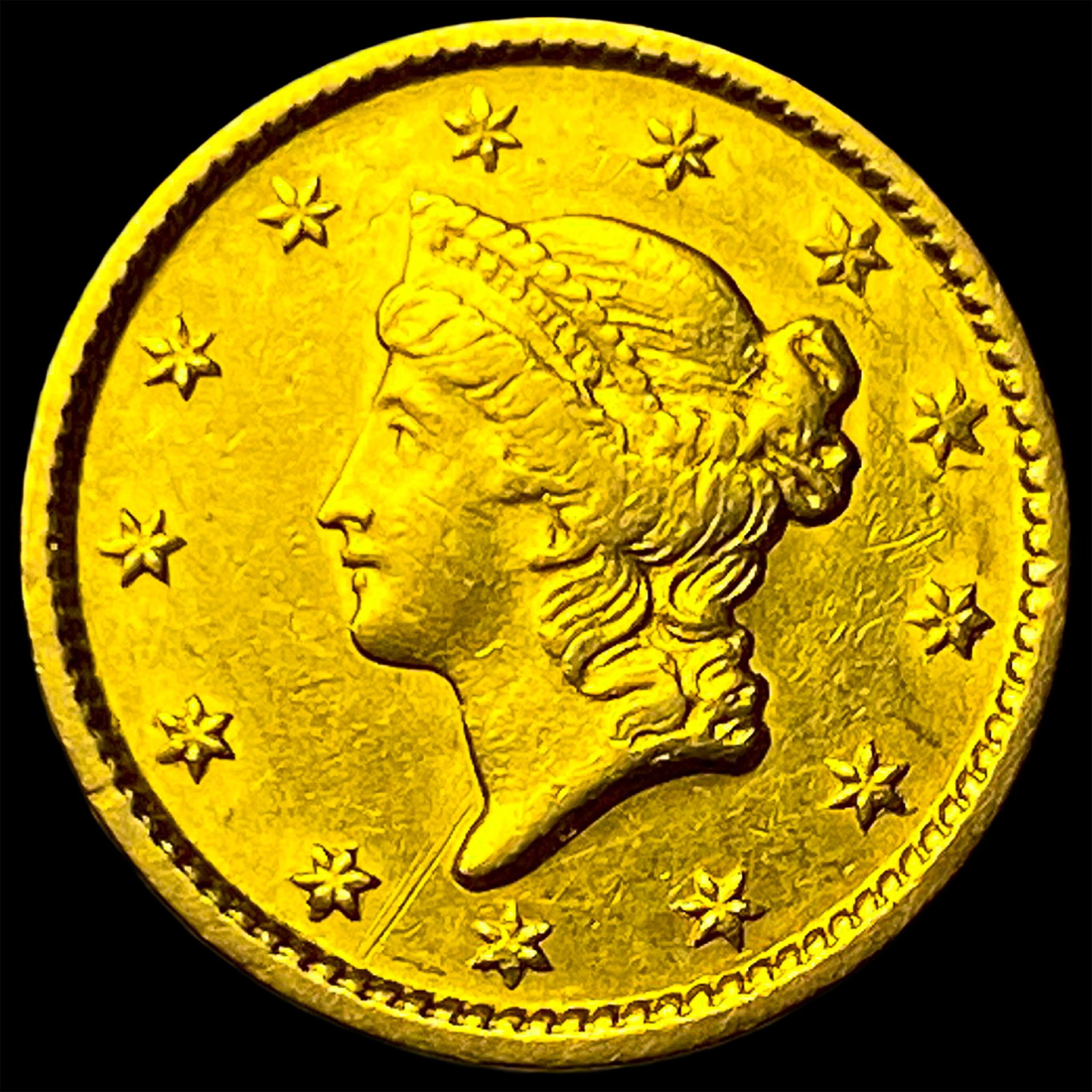 1851 Gold $1 Type 1 NEARLY UNCIRCULATED: 1851 Gold $1 Type 1 NEARLY UNCIRCULATED