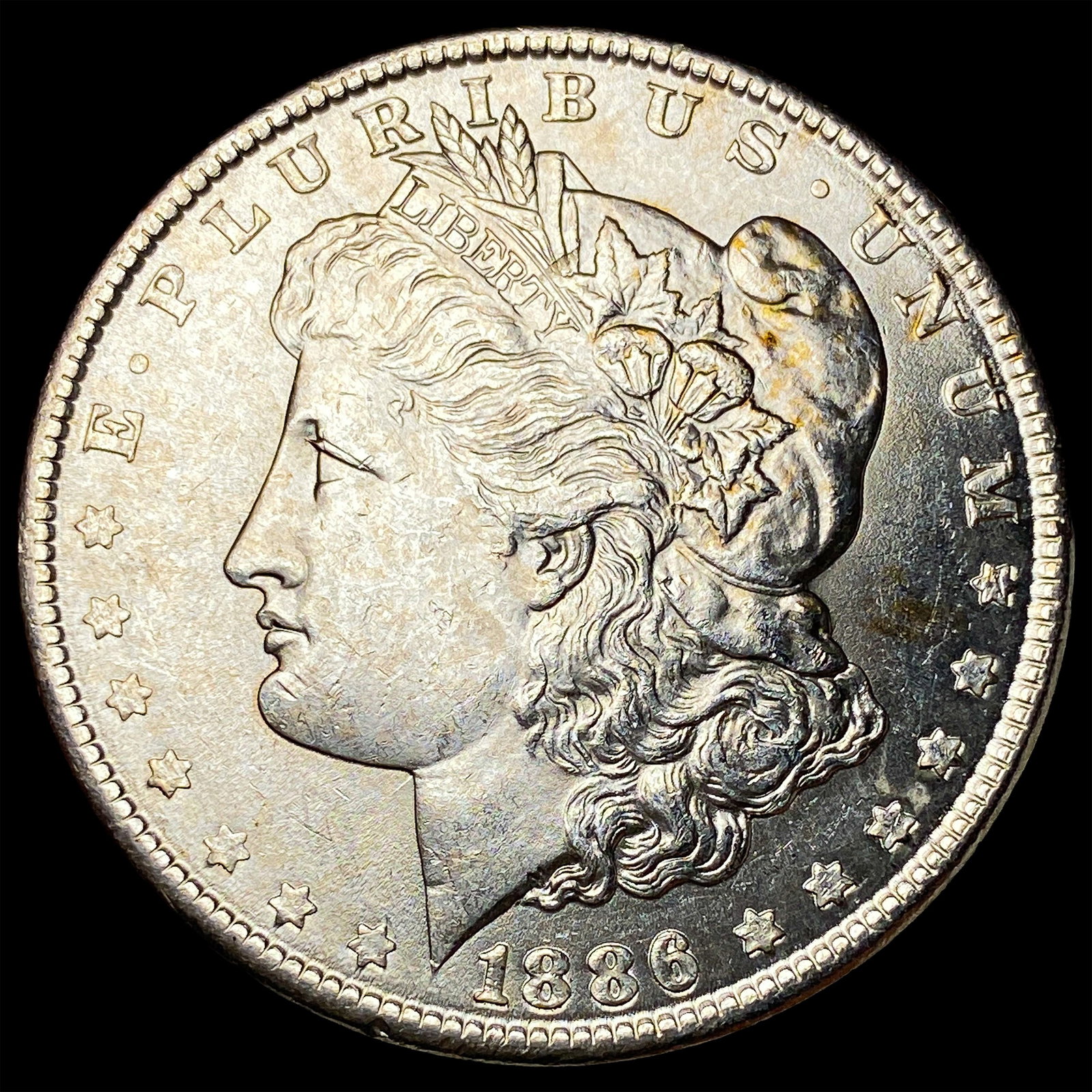 1886-S Silver Morgan Dollar CHOICE BU (1 of 2)