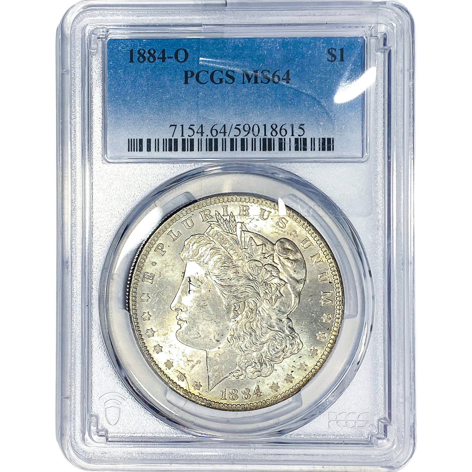 1884-O Morgan Silver Dollar PCGS MS64: 1884-O Morgan Silver Dollar PCGS MS64