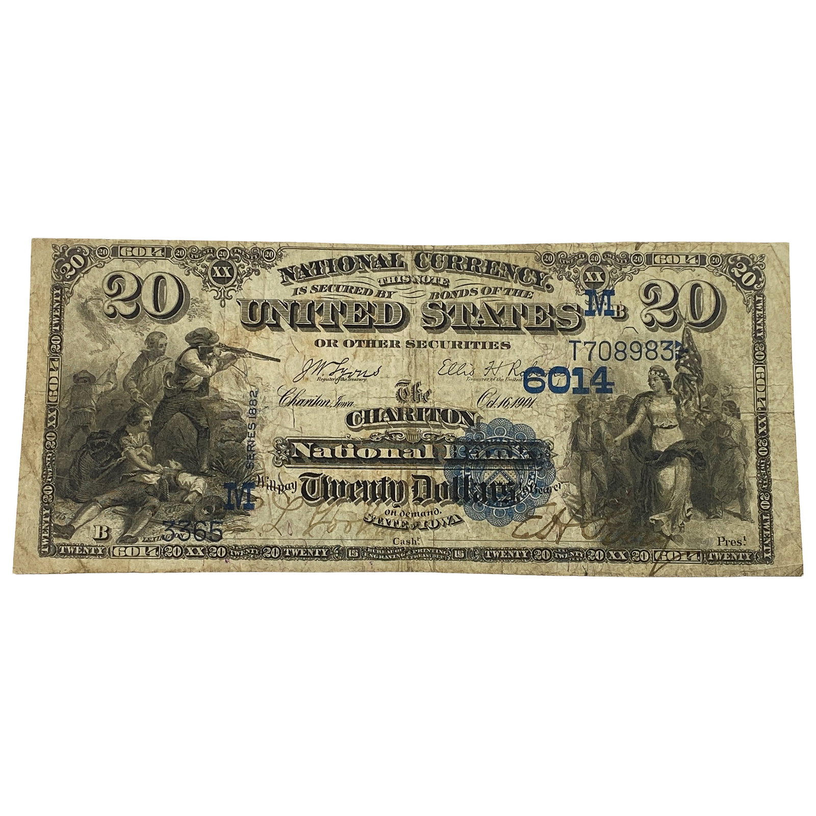 1901 $20 Chariton, IA Currency: 1901 $20 Chariton, IA Currency