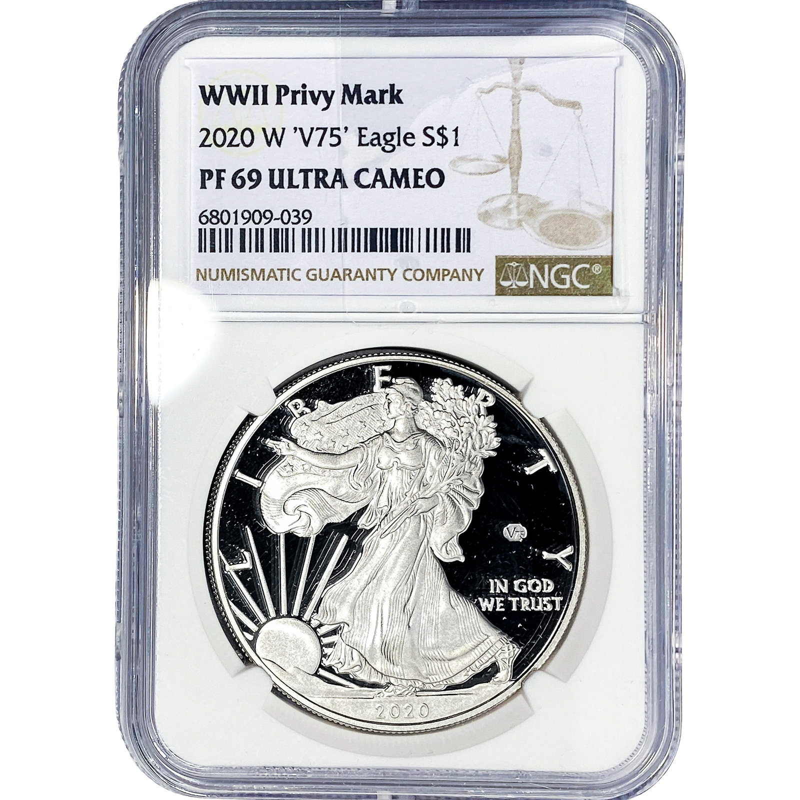 2020-W Silver Eagle NGC PF69 Ultra Cameo (1 of 2)